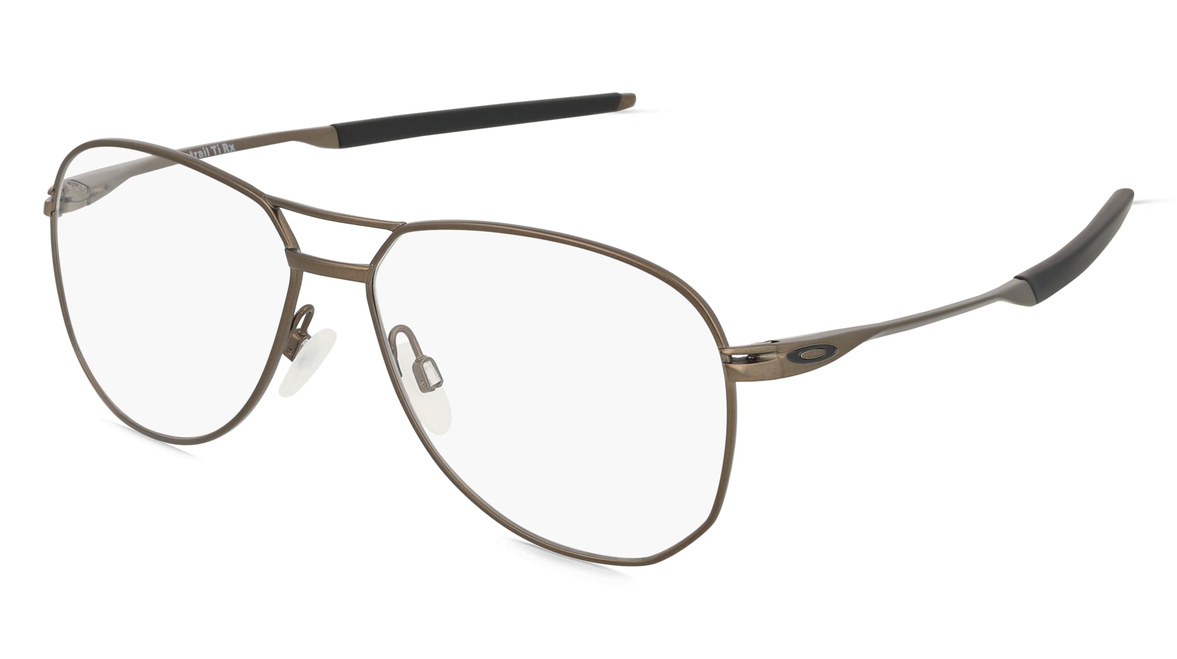 Oakley OX5077 CONTRAIL TI RX Herren-Brille inkl. Gläser Vollrand Rund Titan-Gestell 55/14/144, Transparent