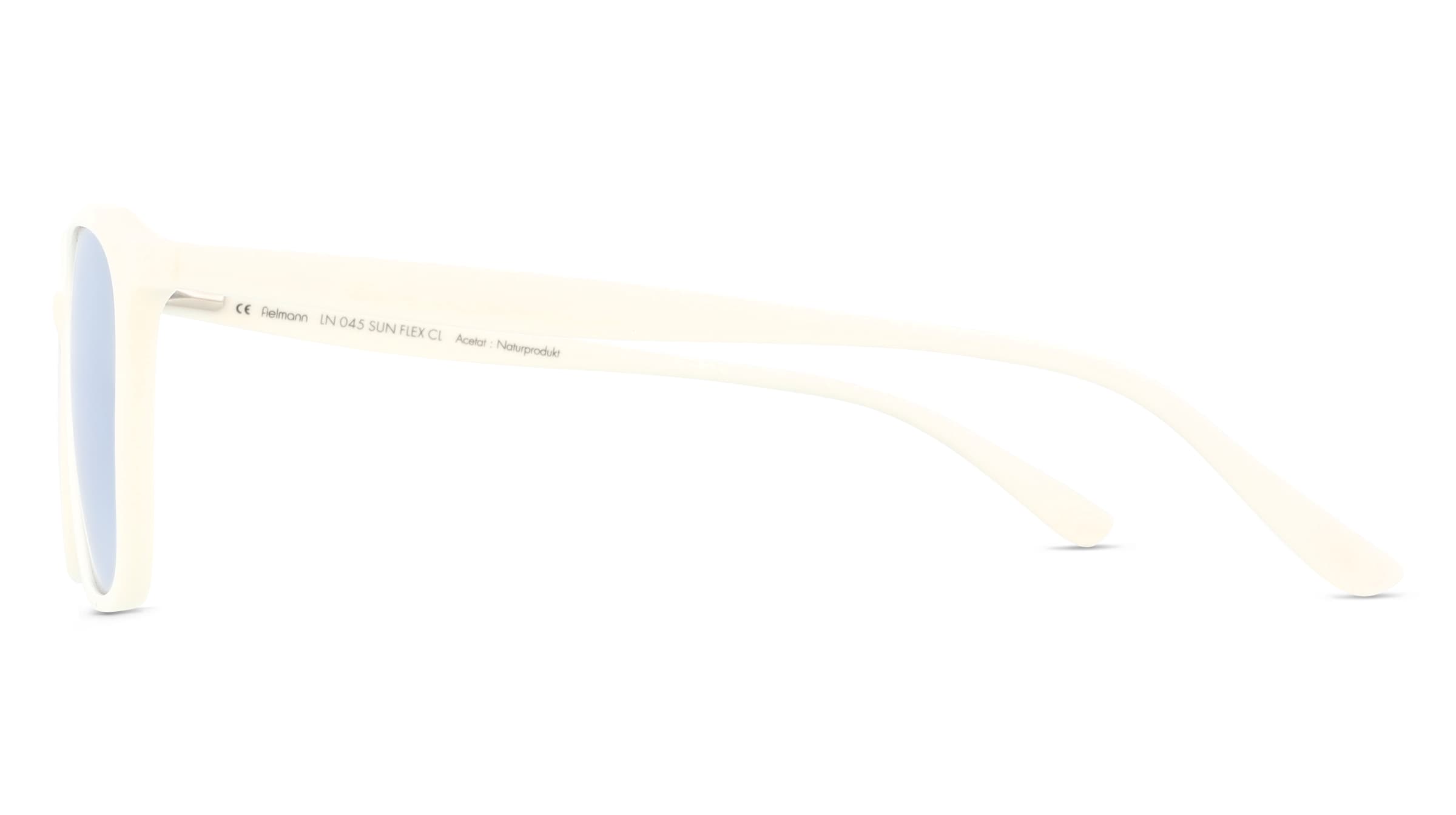 Thumbnail - Fielmann LN 045 SUN FLEX CL OSKAR Herren-Sonnenbrille Vollrand Quadratisch Acetat Extrudiert-Gestell, weiß