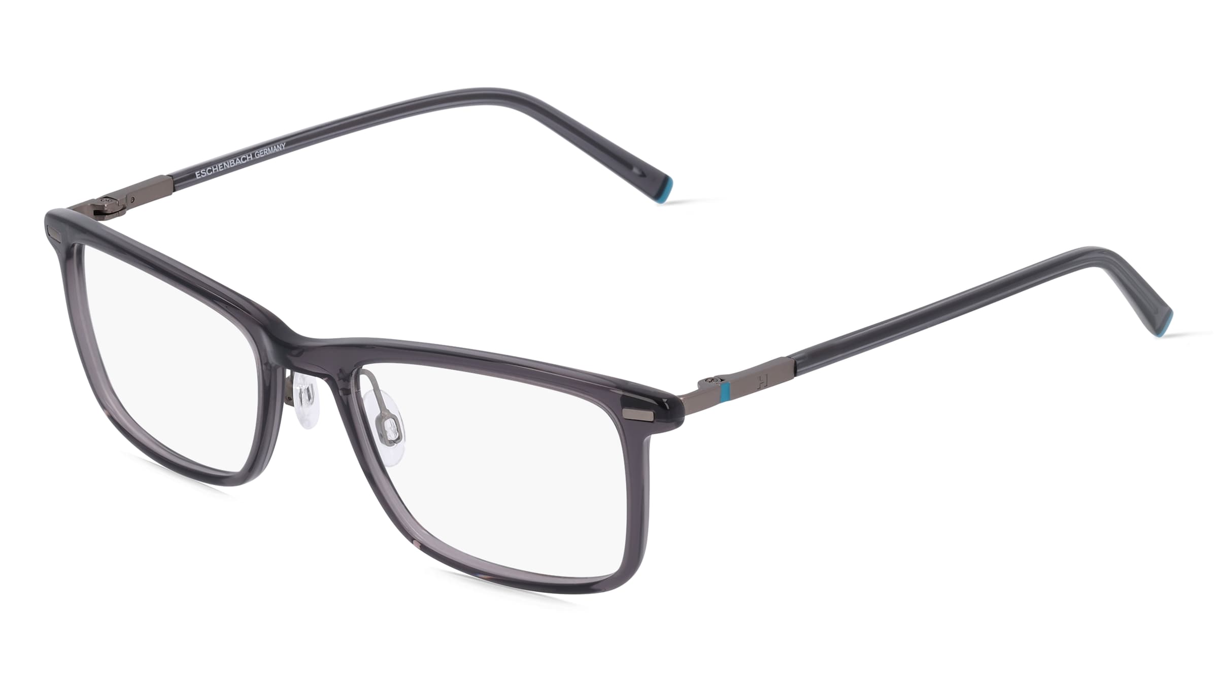 Humphrey’s eyewear 581122 Herren-Brille inkl. Gläser Vollrand Quadratisch Kunststoff-Gestell 52/19/140, Grau