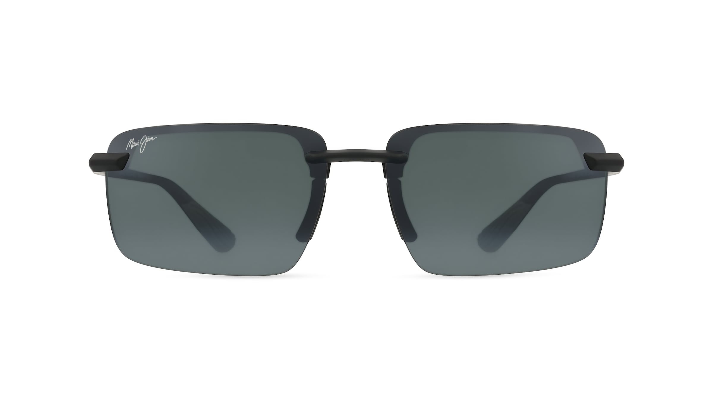 Maui Jim MJ0626S Unisex-Sonnenbrille Randlos Eckig Nylon-Gestell, schwarz