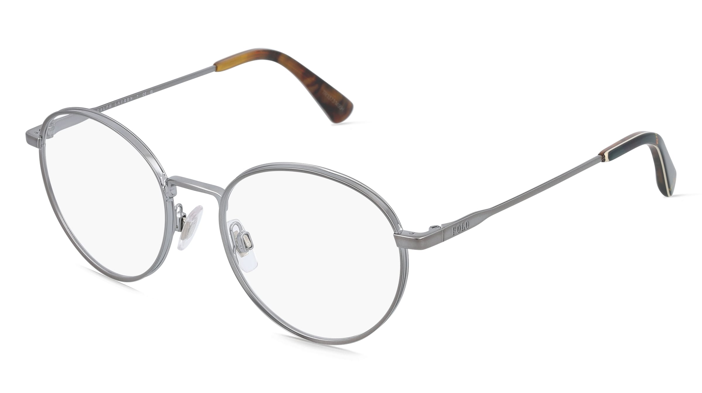 Polo Ralph Lauren 0PH1241 Herren-Brille inkl. Gläser Vollrand Panto Metall-Gestell 50/19/145, Grau