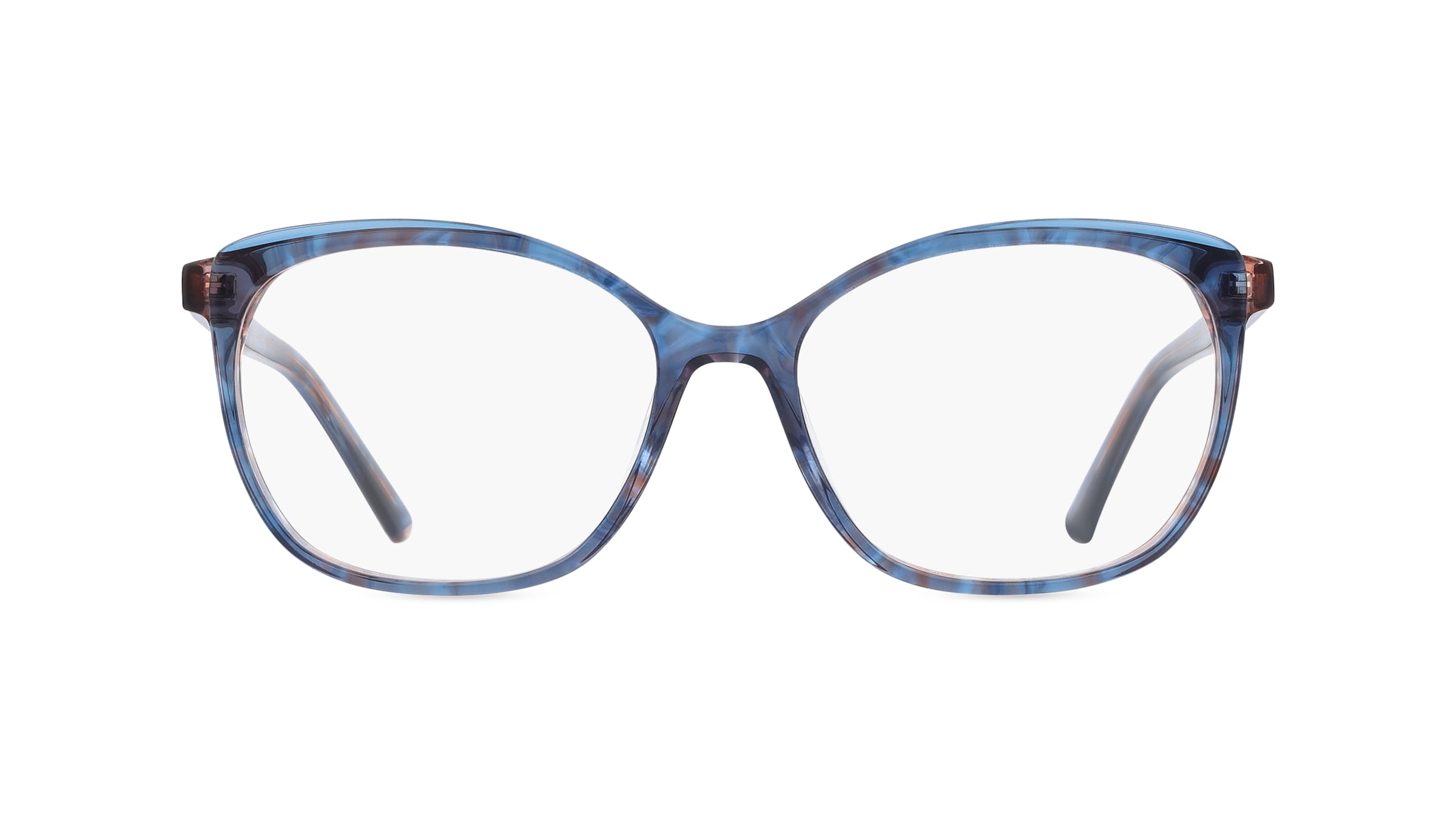 Mexx 2556 Damen-Brille inkl. Gläser Vollrand Butterfly Kunststoff-Gestell 53mm/16mm/140mm, blau