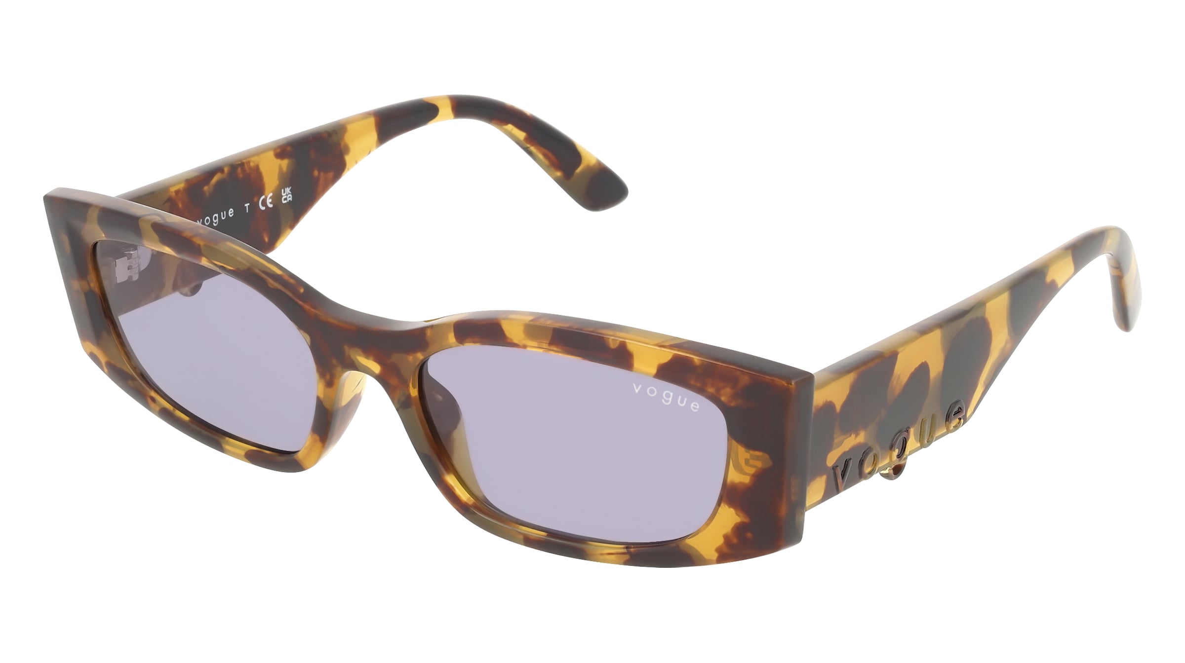 Vogue 0VO5655SU Damen-Sonnenbrille Vollrand Quadratisch Kunststoff-Gestell, Gelb