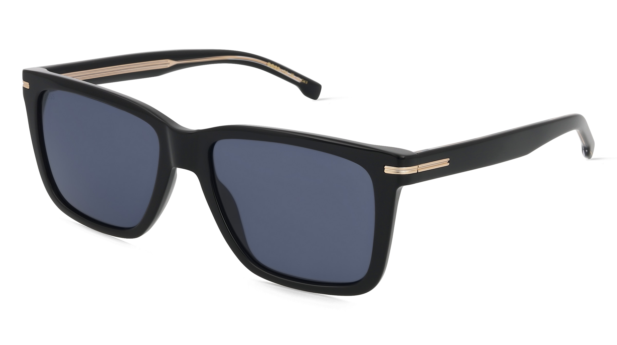 Boss 1598/S Herren-Sonnenbrille Vollrand Quadratisch Acetat-Gestell, Schwarz