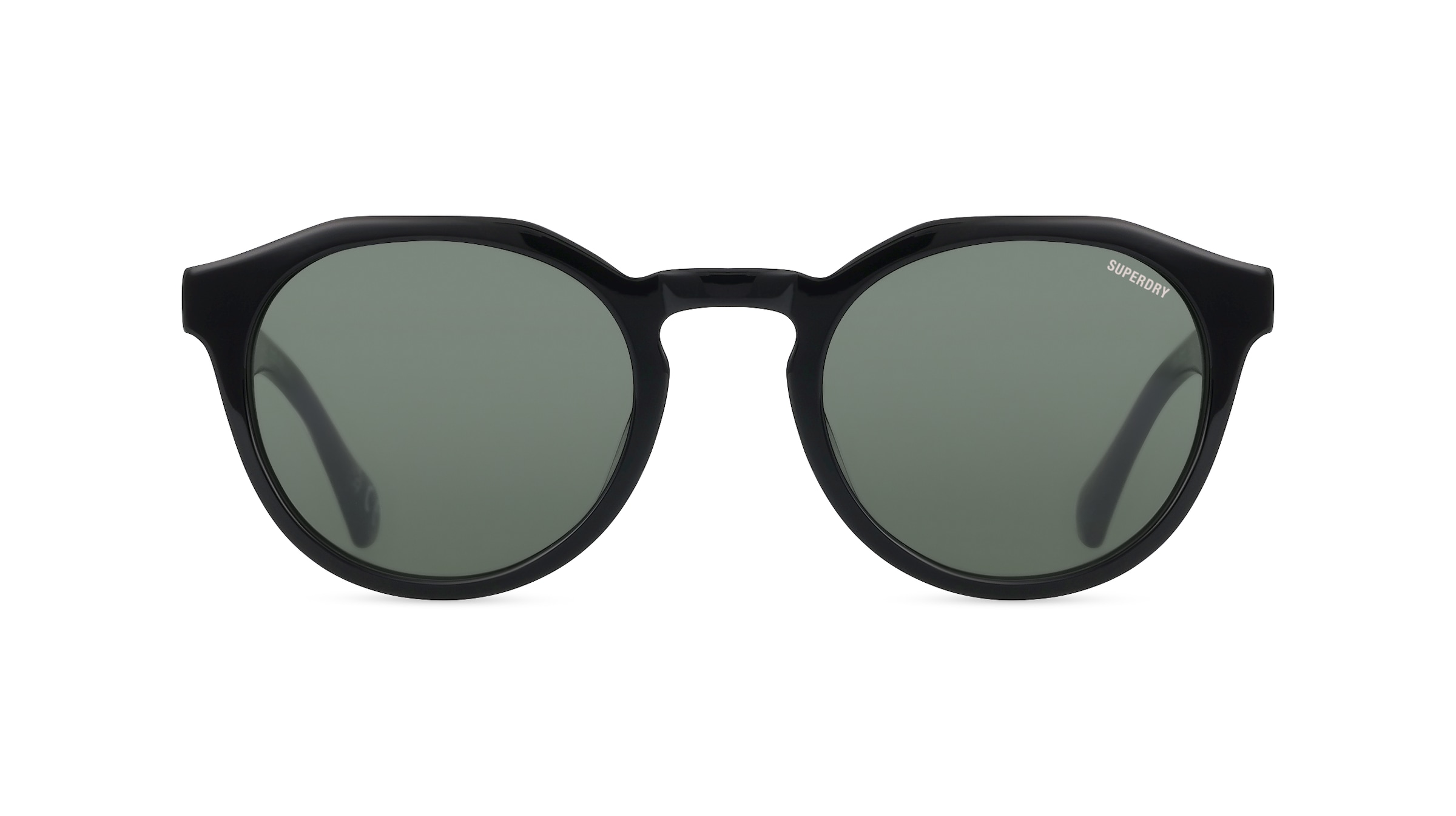 Superdry 5012 Unisex-Sonnenbrille Vollrand Panto Kunststoff-Gestell, schwarz