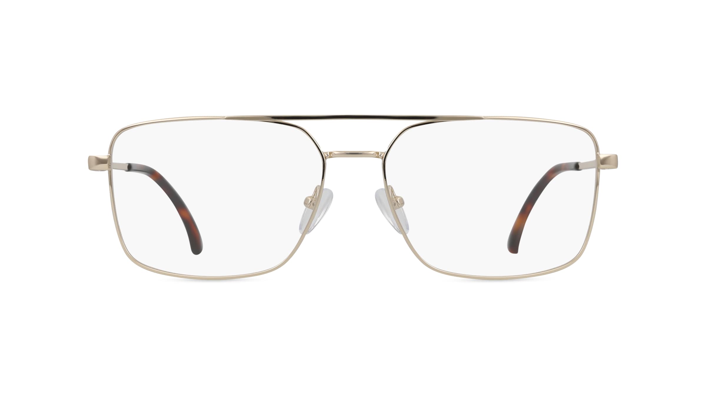 Fielmann BD 563 CL Herren-Brille inkl. Gläser Vollrand Eckig Edelstahl-Gestell 58mm/17mm/150mm, gold