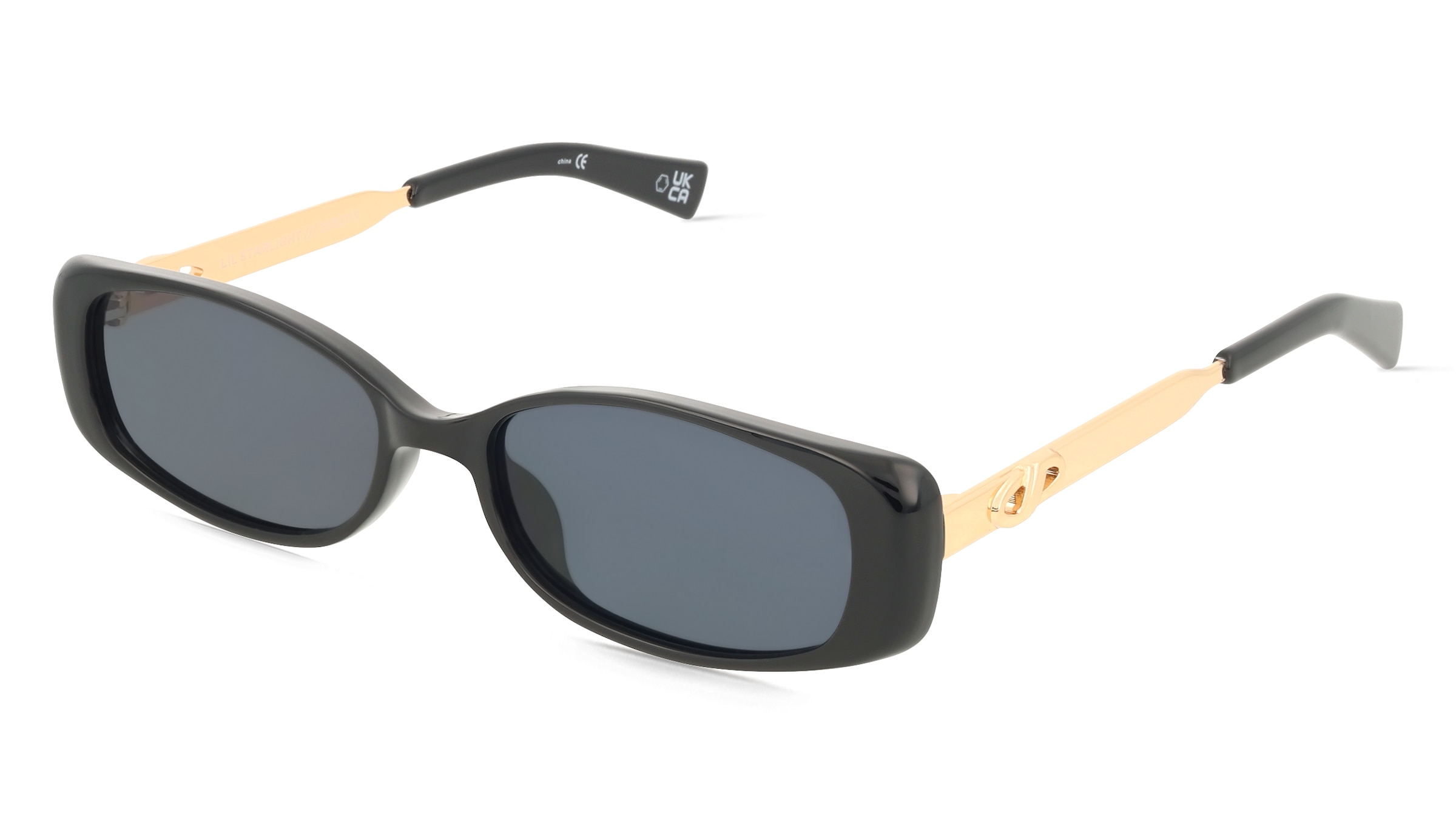 Le Specs LIL STARLIGHT Unisex-Sonnenbrille Vollrand Quadratisch Kunststoff-Gestell, Schwarz