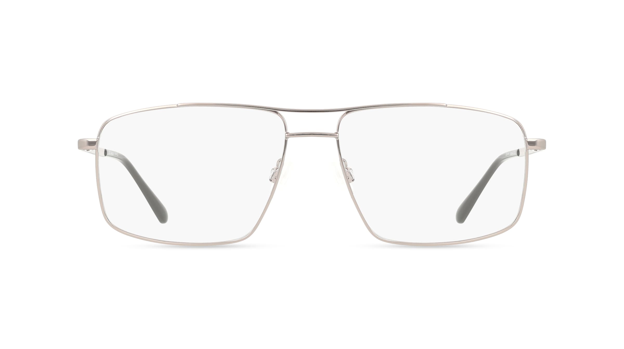 Fielmann BE 034 CL Herren-Brille inkl. Gläser Vollrand Quadratisch Edelstahl-Gestell 58/15/145, grau