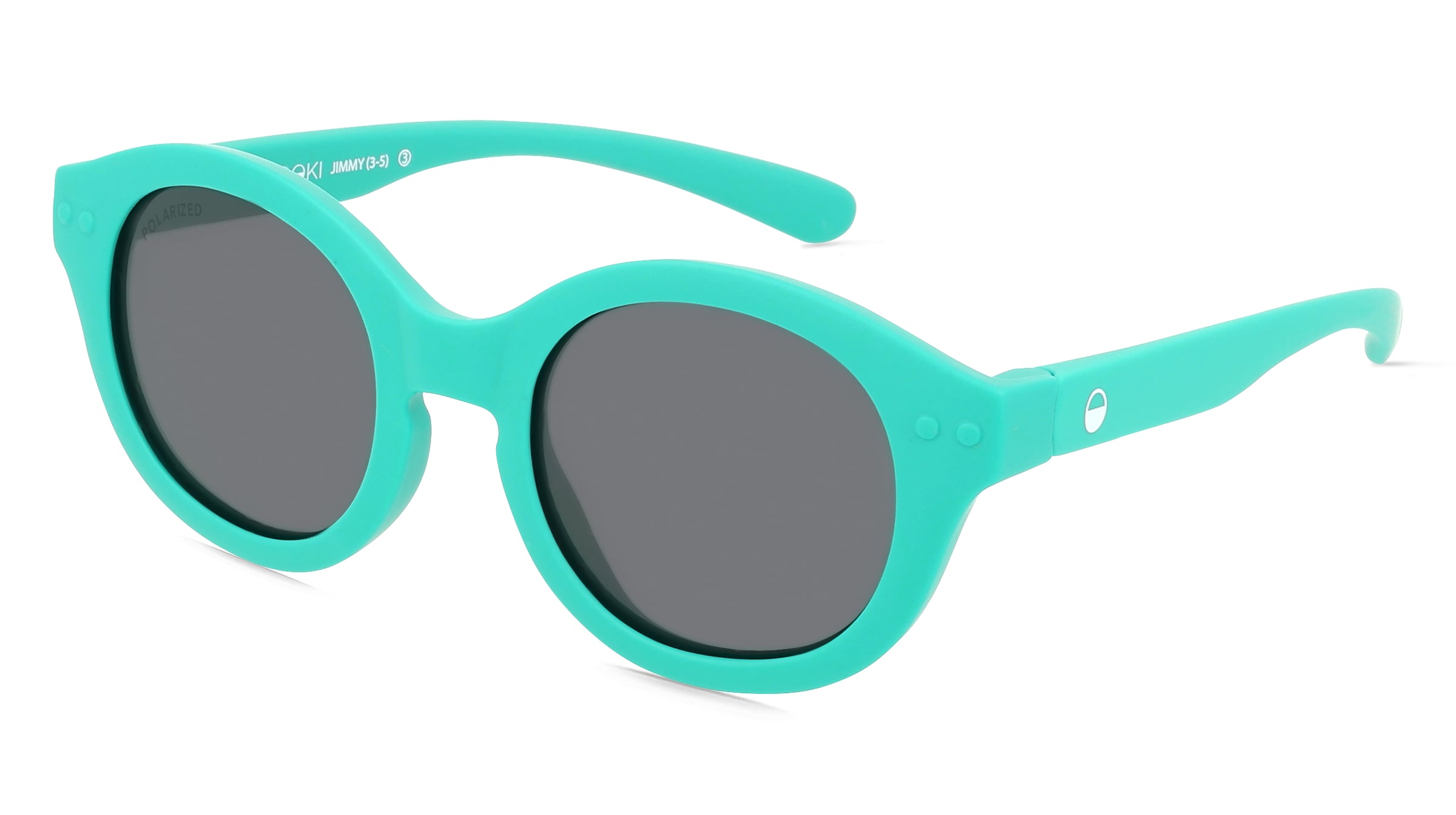 OKIDOKI JIMMY SUN LITTLE (3-5) Kinder-Sonnenbrille Vollrand Panto Kunststoff-Gestell, Grün