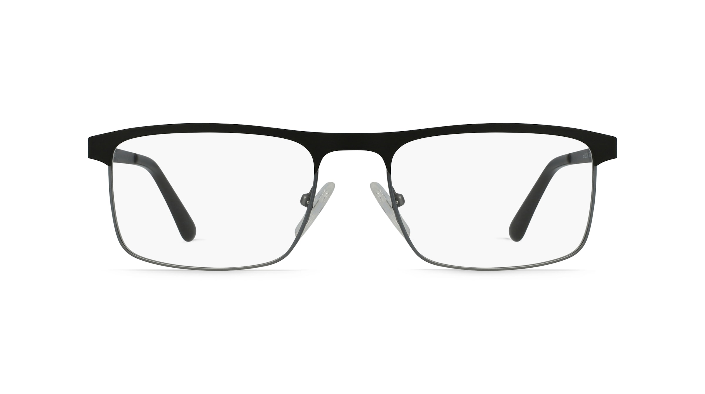 Fielmann OL 011 FLEX CL Herren-Brille inkl. Gläser Vollrand Eckig Edelstahl-Gestell 54mm/18mm/140mm, schwarz