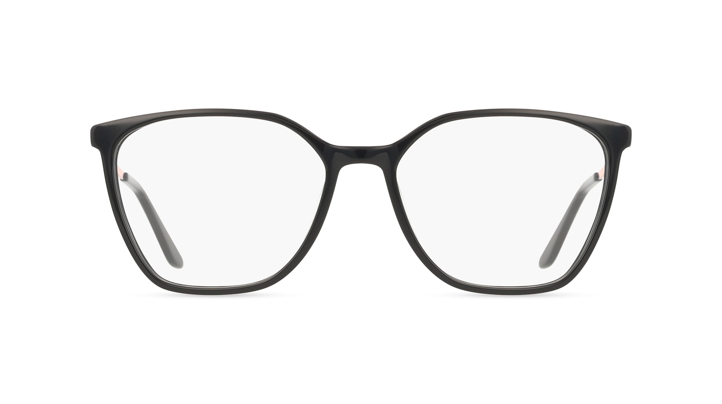 Fielmann ABC 097 FLEX FA JESSICA Damen-Brille inkl. Gläser Vollrand Butterfly Acetat-Gestell 55/16/135, Schwarz