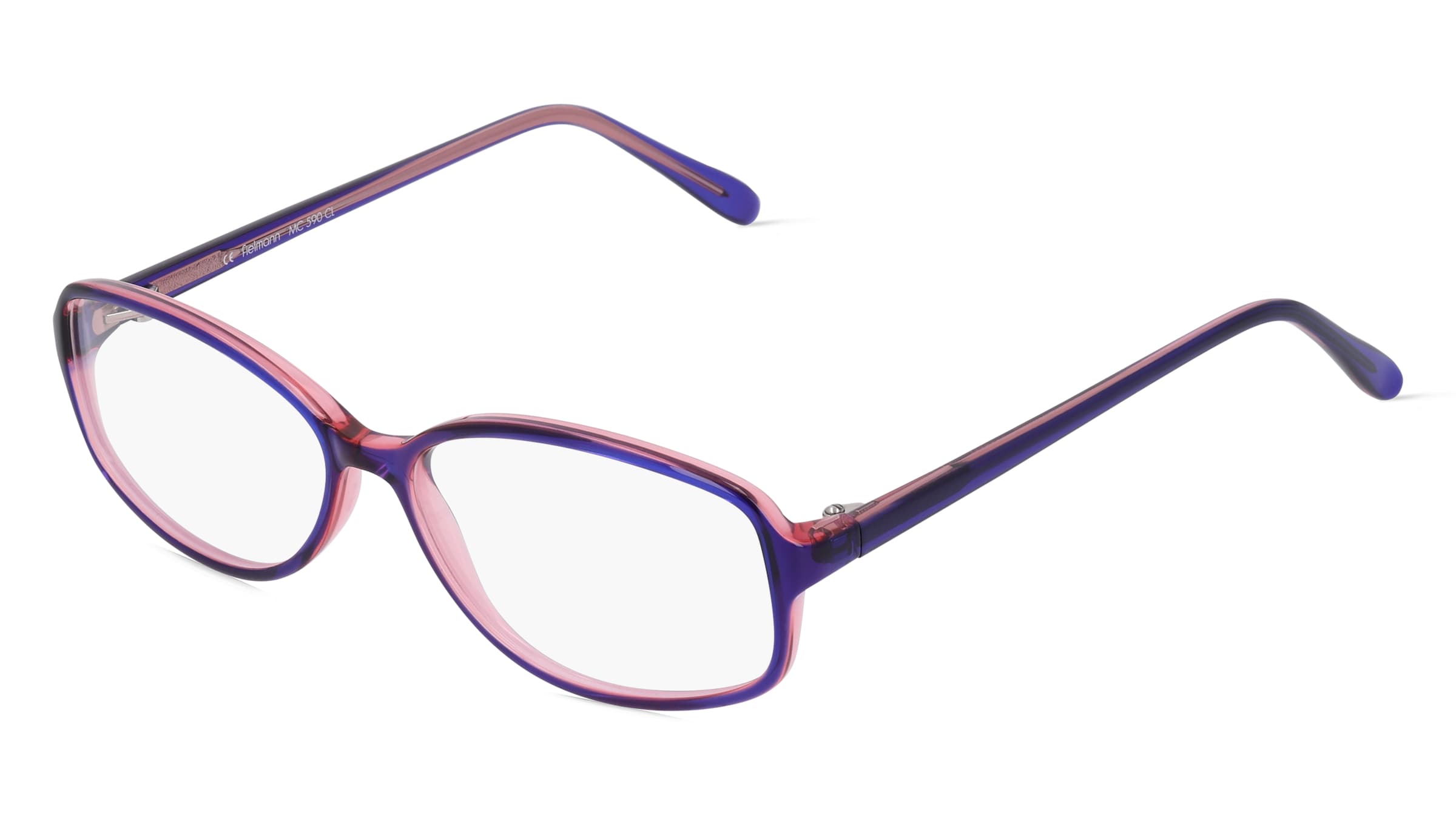 Fielmann MC 590 CL Damen-Brille inkl. Gläser Vollrand Quadratisch Propionat-Gestell 52/14/130, Blau