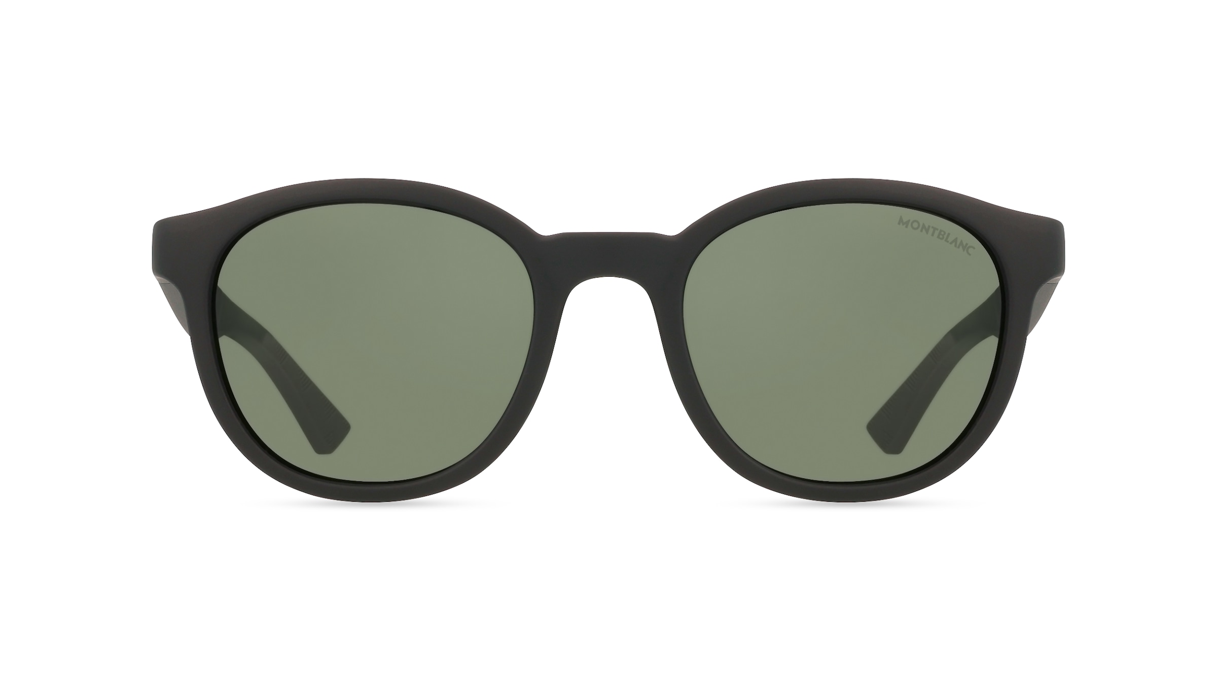 Montblanc MB0398S Herren-Sonnenbrille Vollrand Panto Kunststoff-Gestell, schwarz