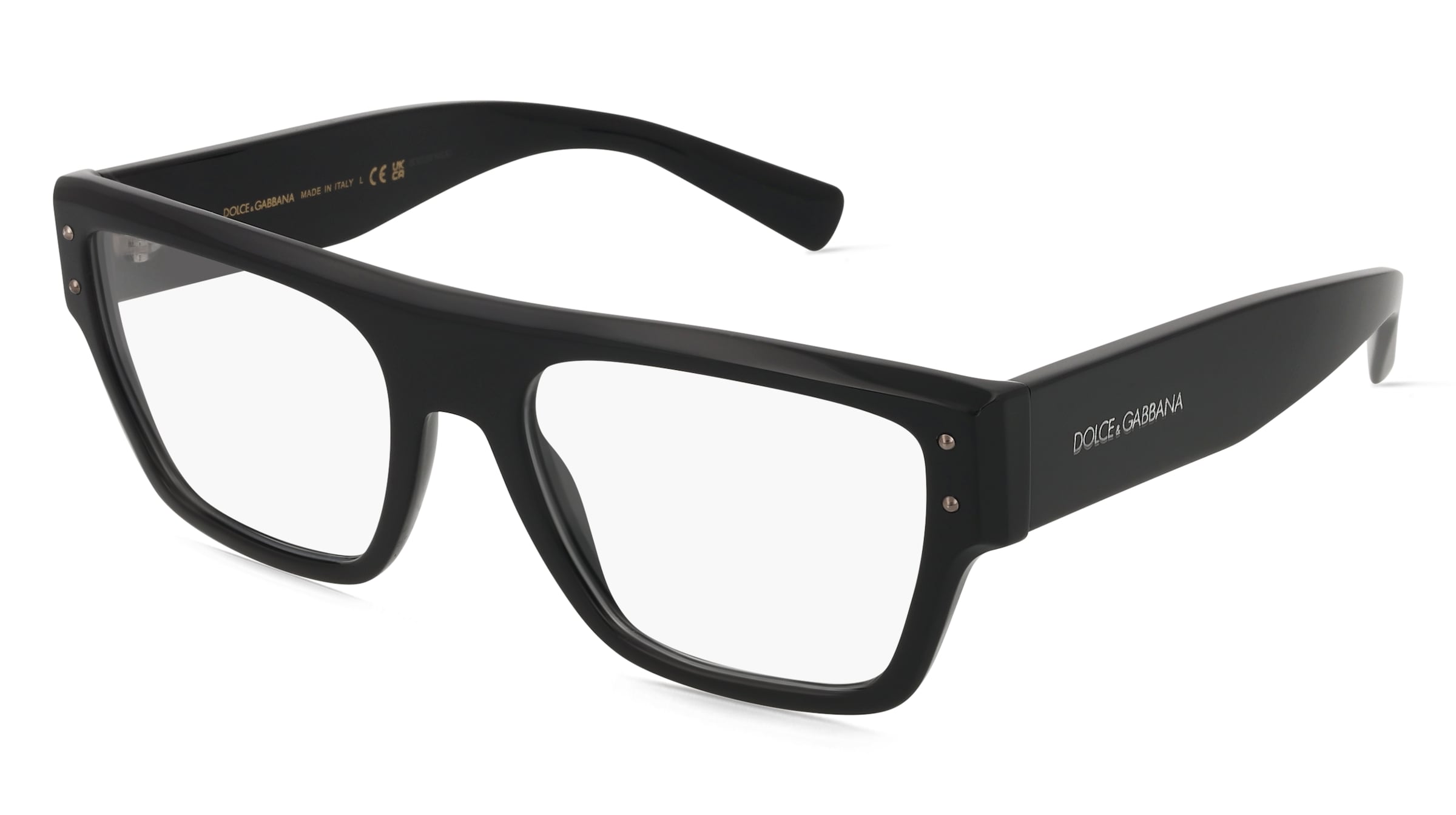 Dolce&amp;Gabbana 0DG3384 Herren-Brille inkl. Gläser Vollrand Quadratisch Acetat-Gestell 54/19/145, Schwarz