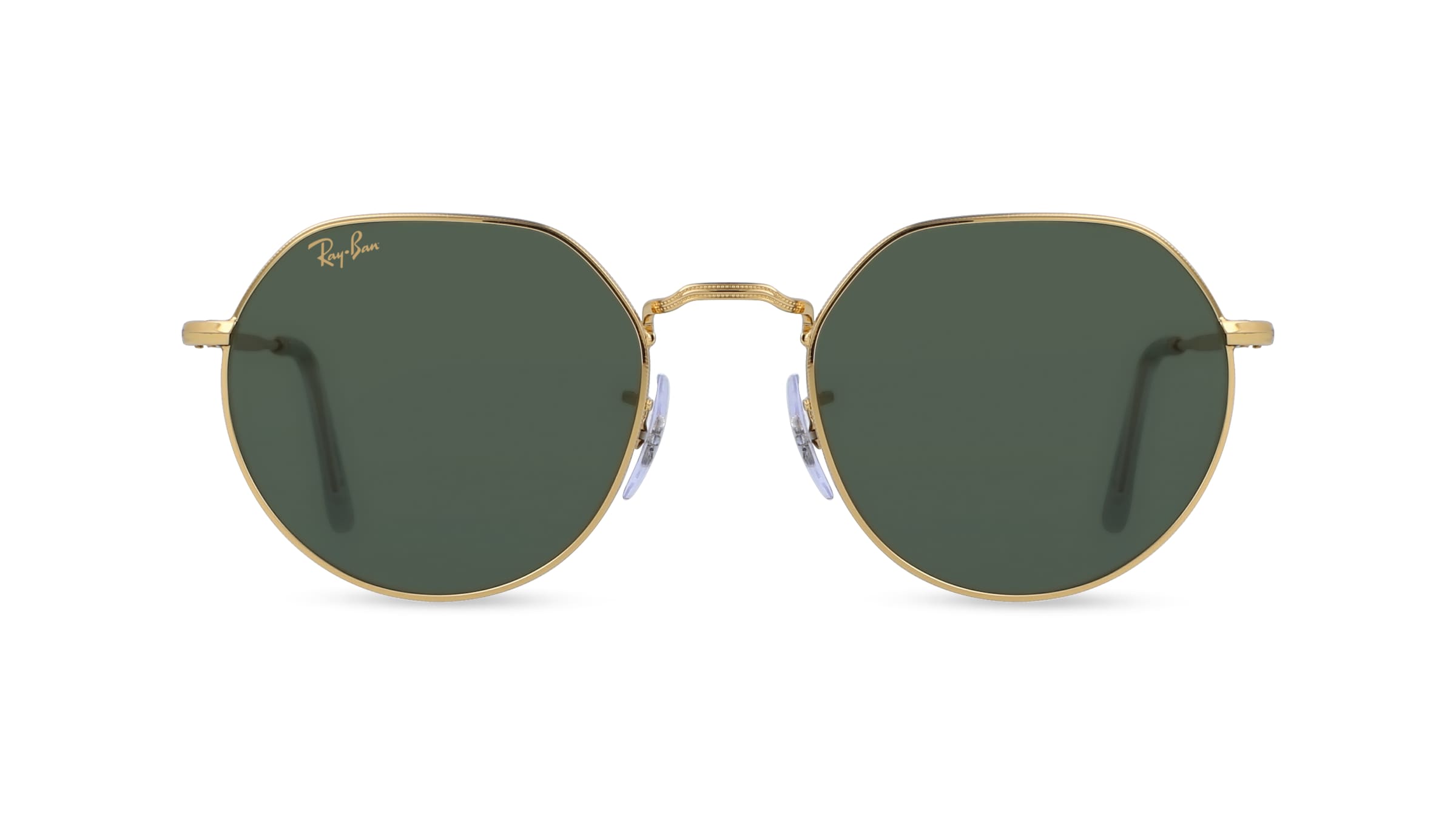 Ray-Ban RB 3565 JACK Unisex-Sonnenbrille Vollrand Panto Metall-Gestell, gold