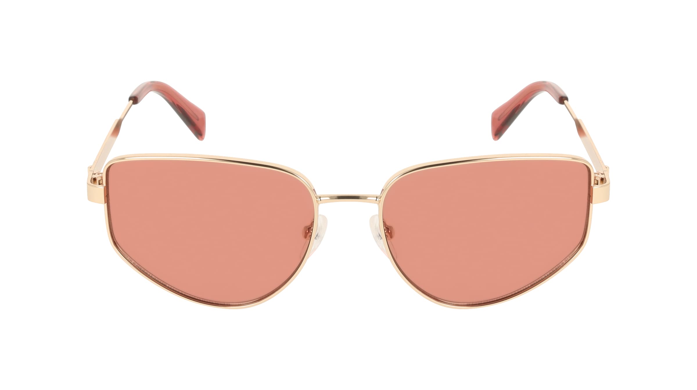 Liu Jo LJ164S Damen-Sonnenbrille Vollrand Quadratisch Metall-Gestell, pink