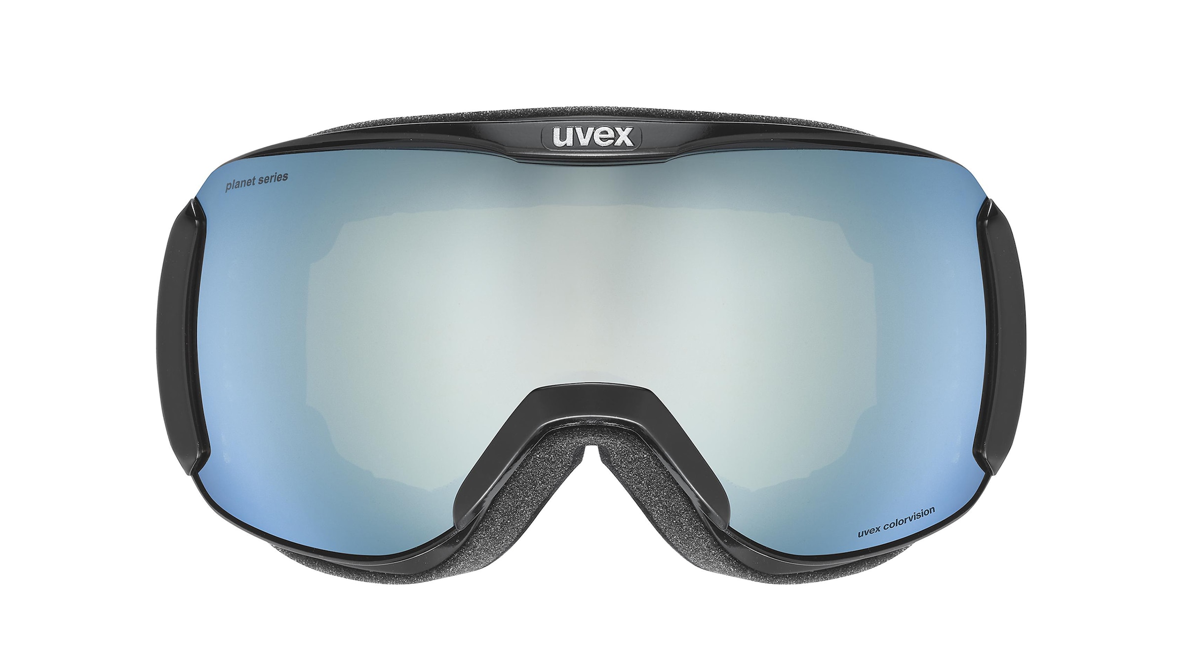 Uvex DH 2100 CV PLANET  Unisex-Skibrille Vollrand Monoscheibe Kunststoff-Gestell, schwarz