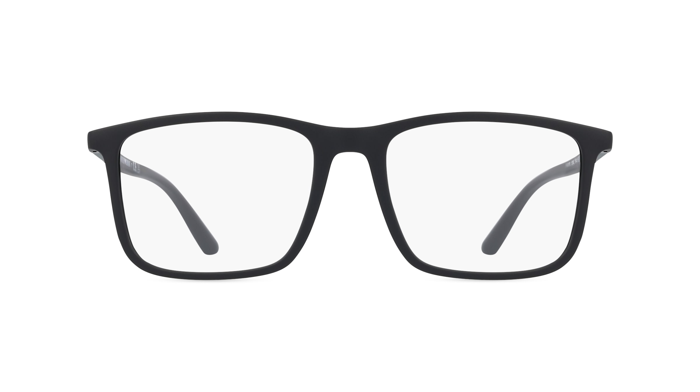 Emporio Armani EA3181 Herren-Brille inkl. Gläser Vollrand Quadratisch Kunststoff-Gestell 54/18/145, Schwarz