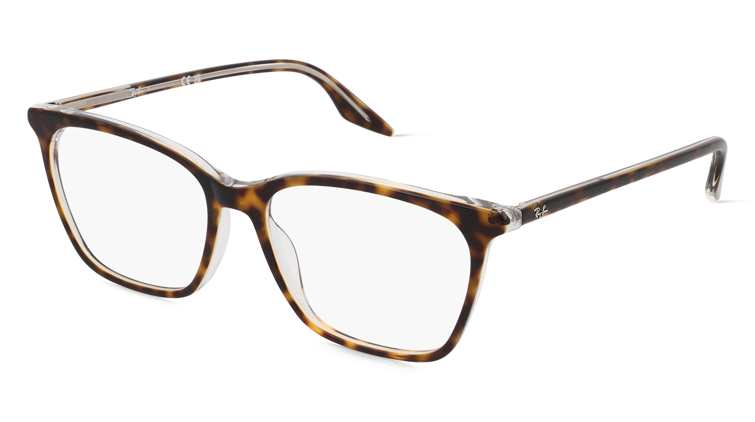 Ray-Ban RX5422 Damen-Brille inkl. Gläser Vollrand Cat Eye Acetat-Gestell 54/16/145, Havanna