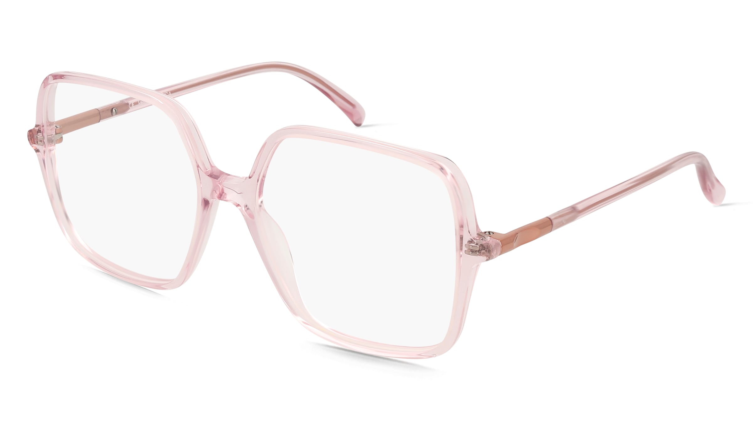 Fielmann LN 062 FA LINDA Damen-Brille inkl. Gläser Vollrand Geometrisch Acetat-Gestell 55/16/140, Pink
