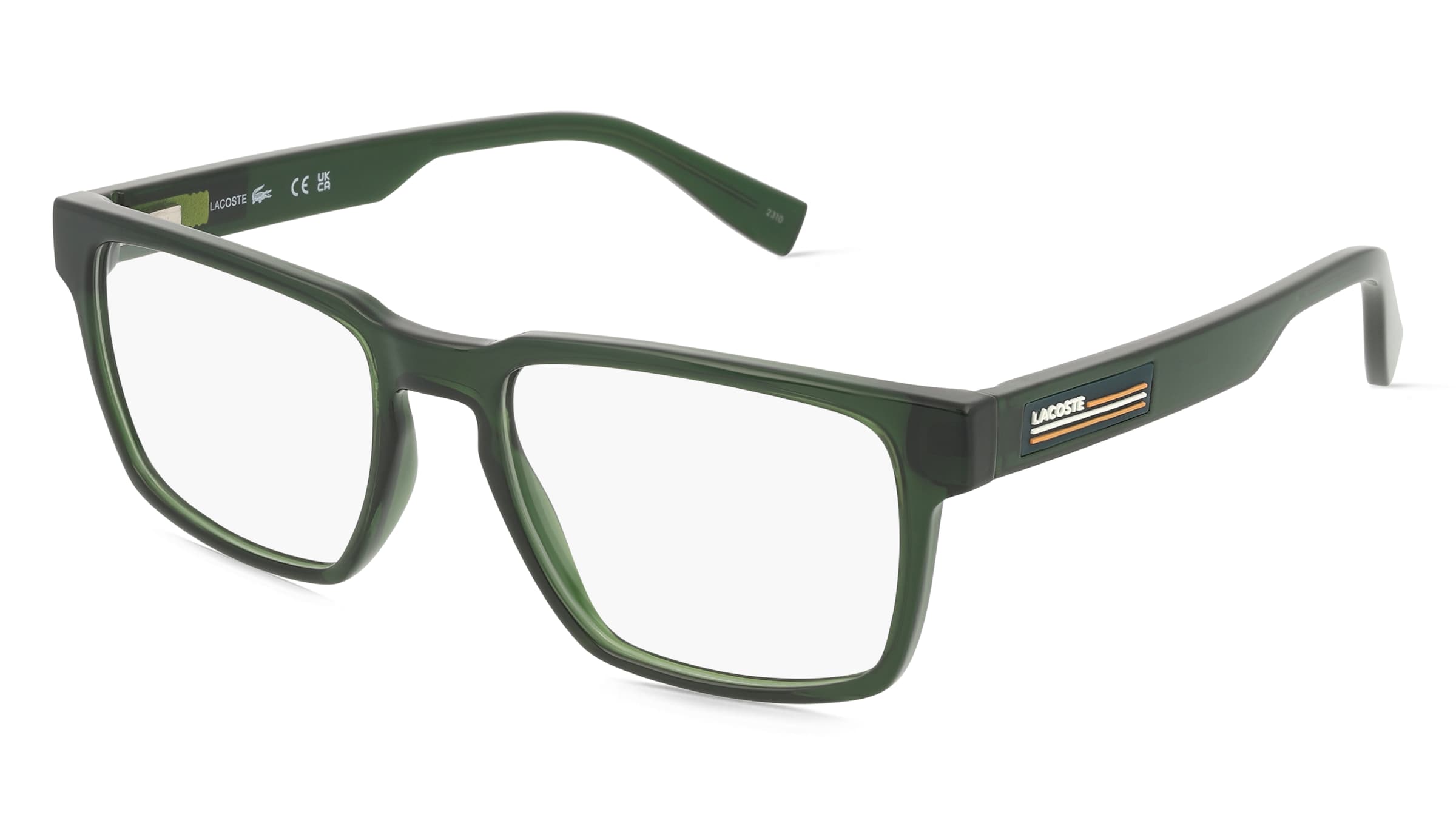 Lacoste L2948 Unisex-Brille inkl. Gläser Vollrand Quadratisch Propionat-Gestell 53/18/145, Grün