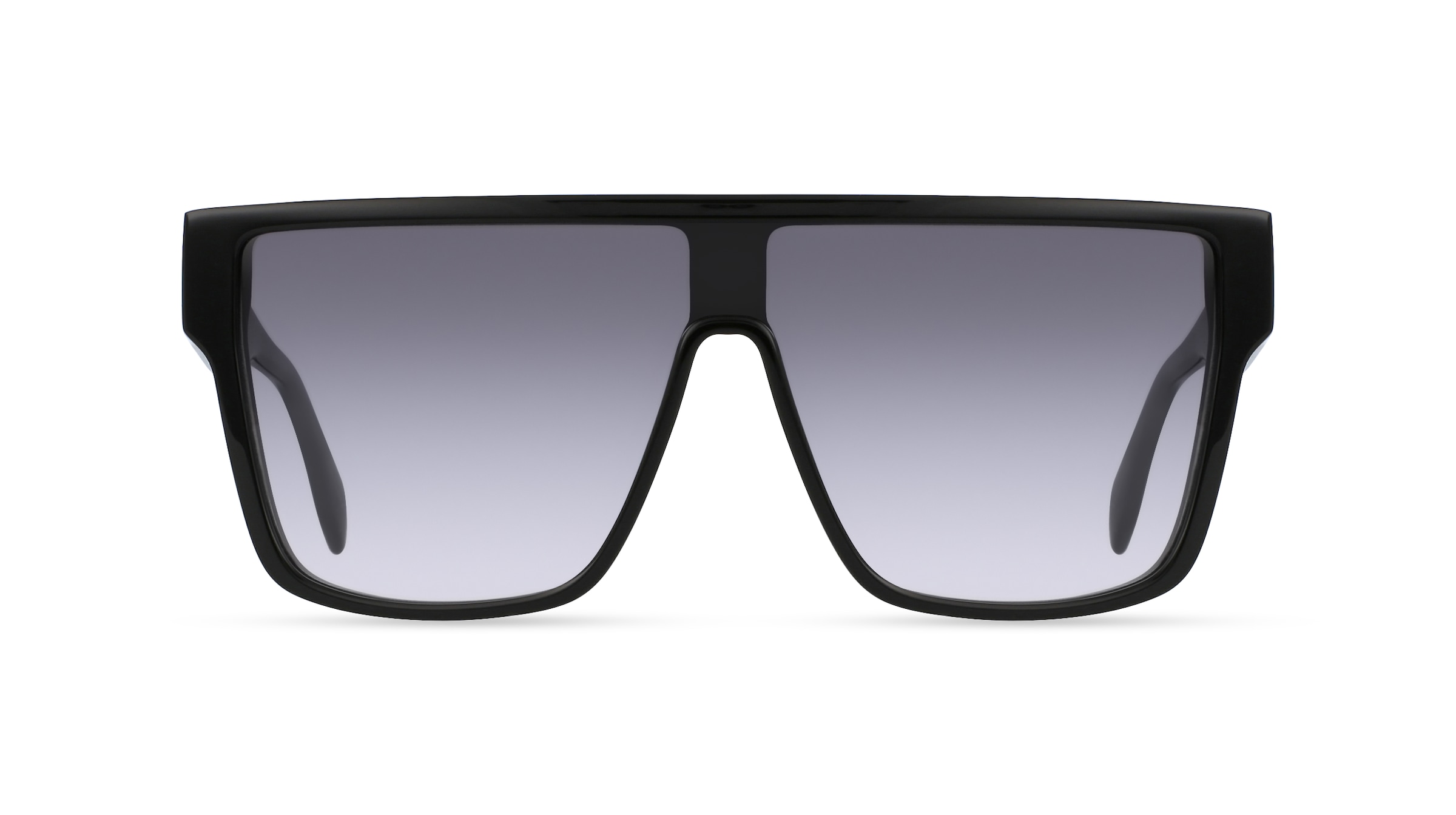 Alexander McQueen AM0354S Herren-Sonnenbrille Vollrand Monoscheibe Kunststoff-Gestell, schwarz