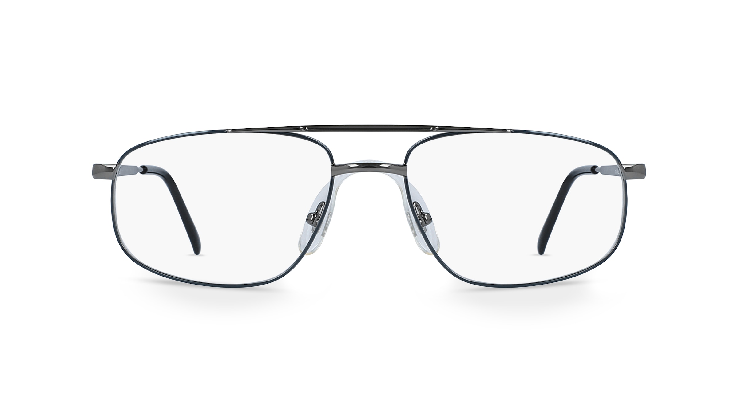 Fielmann MC 338 MOD FLEX TR Herren-Brille inkl. Gläser Vollrand Eckig Metall-Gestell 54mm/17mm/140mm, grau