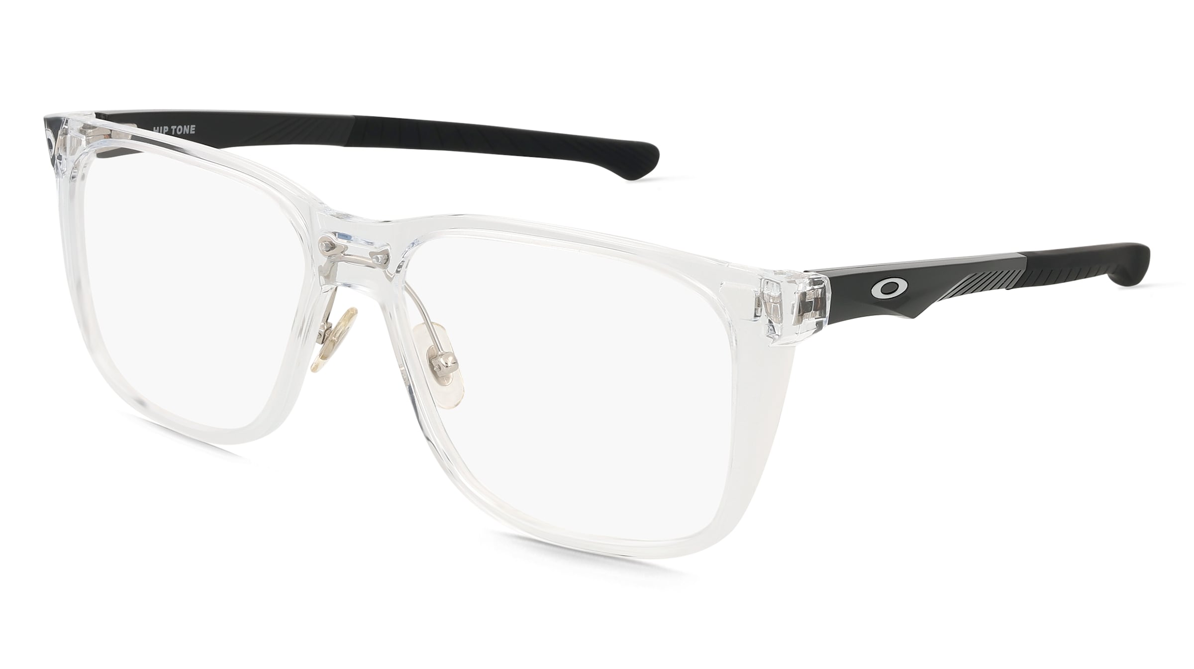 Oakley 0OX8182 HIP TONE Herren-Brille inkl. Gläser Vollrand Quadratisch Kunststoff-Gestell 58/16/155, Weiß