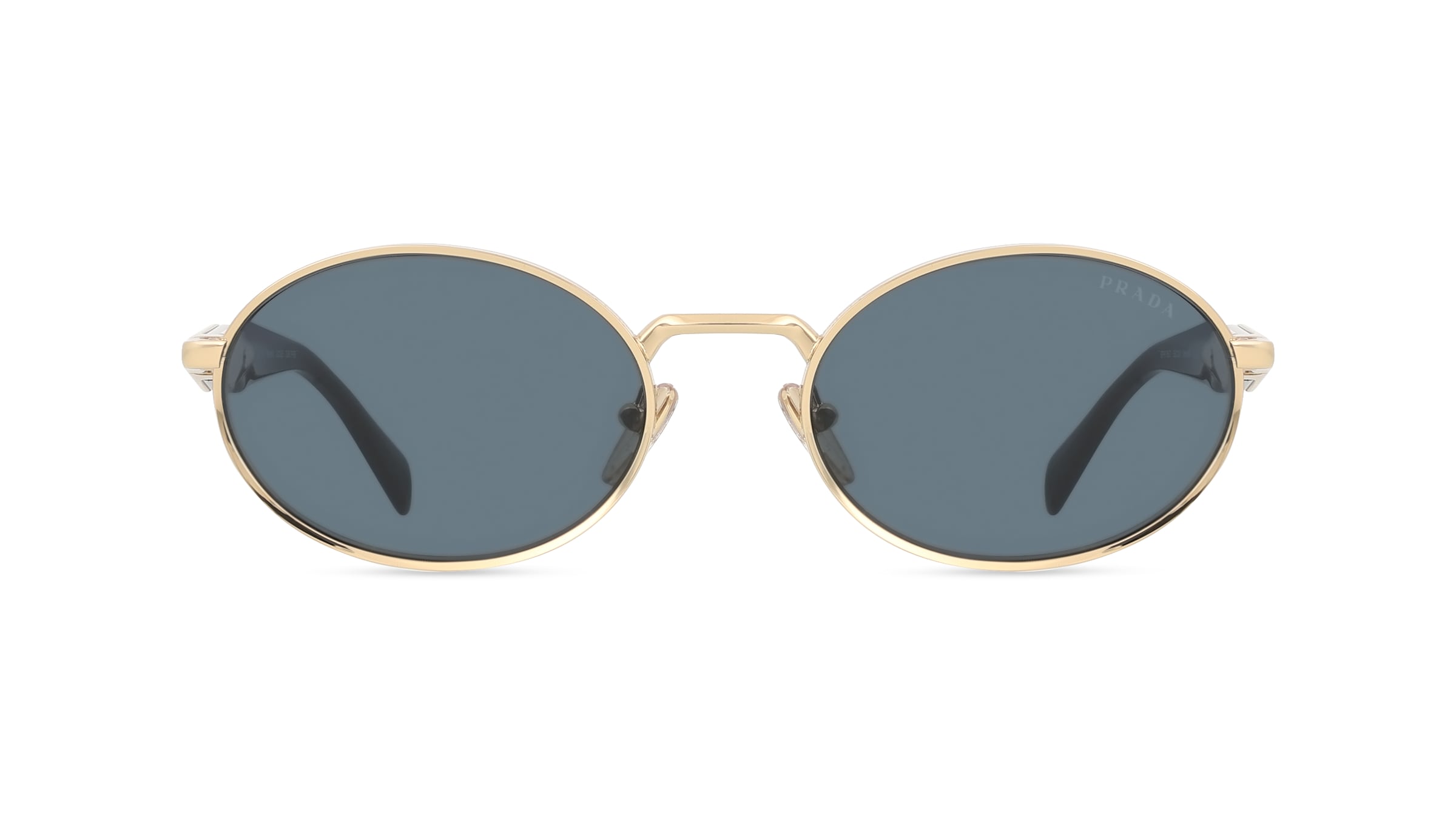 Prada PR65ZS Damen-Sonnenbrille Vollrand Schmal Metall-Gestell, gold