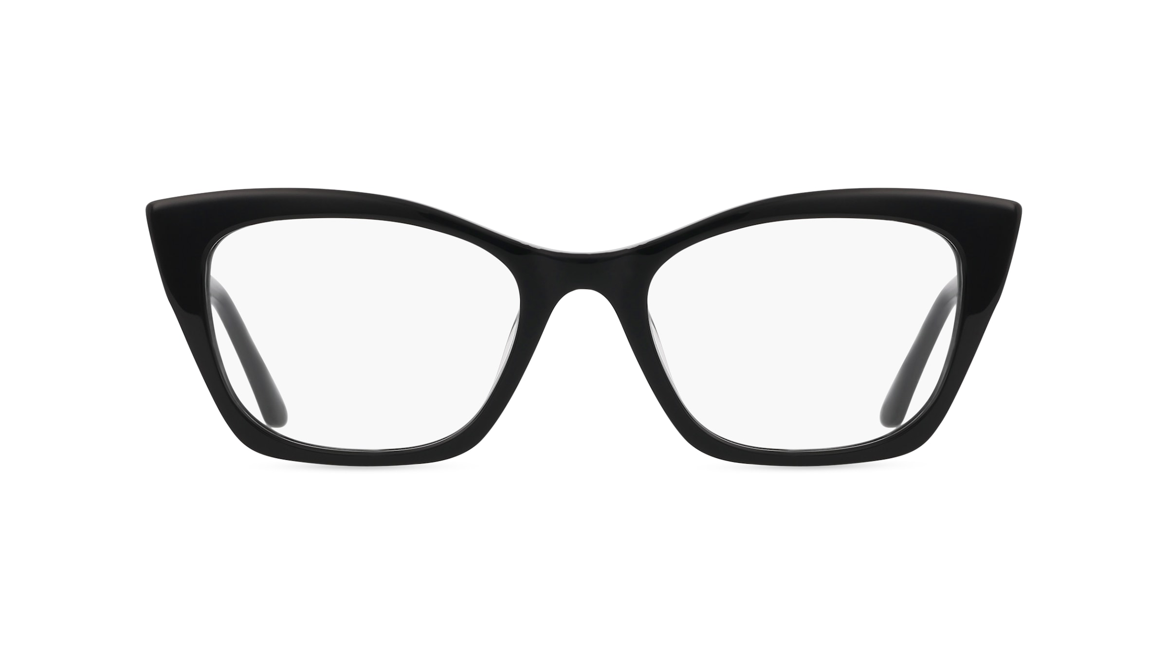 Karl Lagerfeld KL6134 Unisex-Brille inkl. Gläser Vollrand Cateye Acetat-Gestell 52mm/19mm/140mm, schwarz