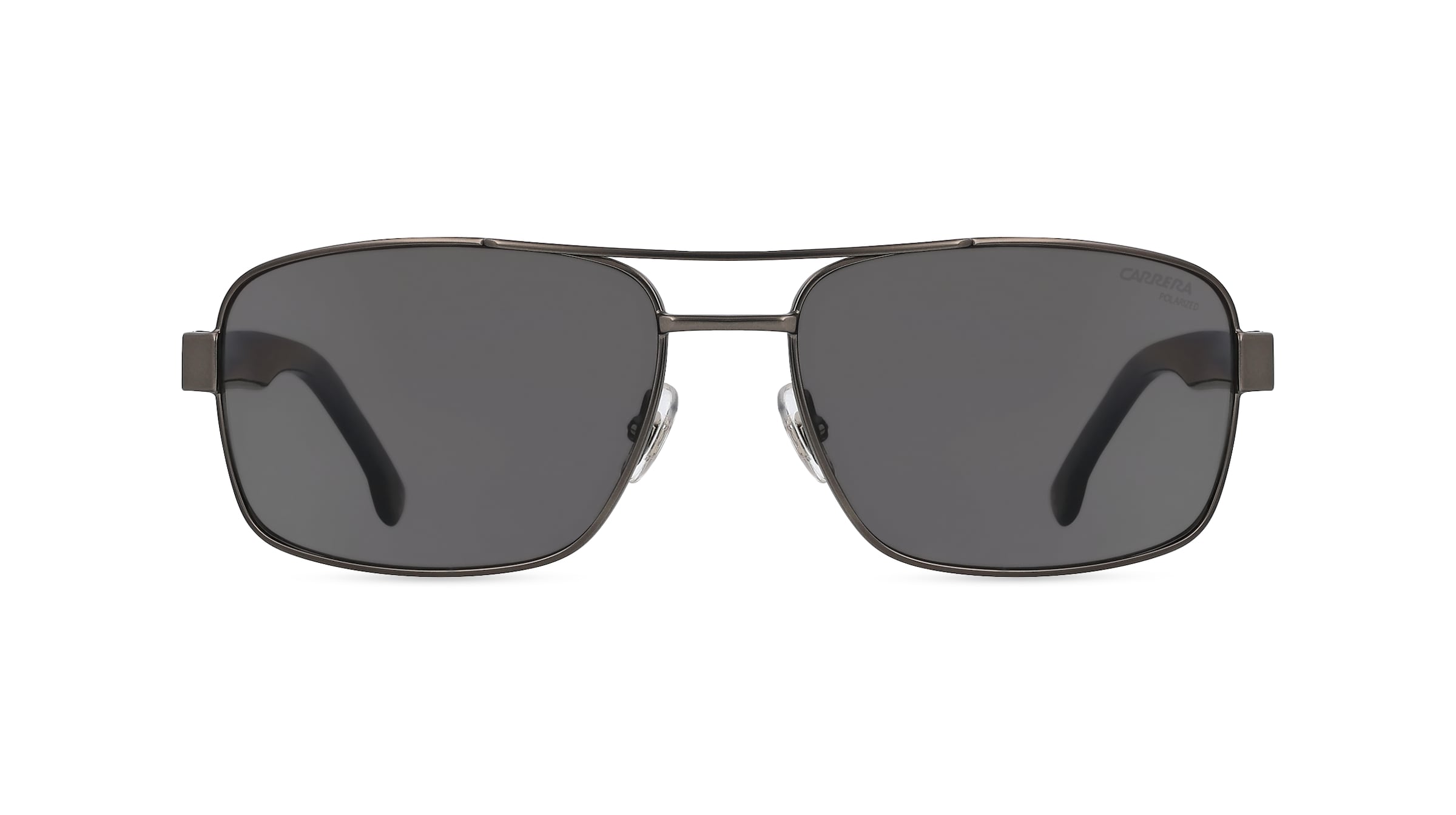 Carrera 8063/S Herren-Sonnenbrille Vollrand Eckig Metall-Gestell, silber