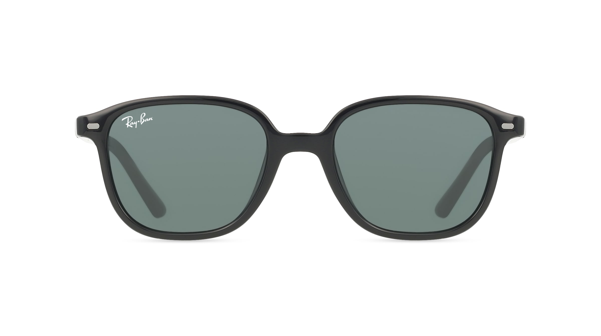 Ray-Ban Junior RJ 9093S LEONARD Kinder-Sonnenbrille Vollrand Eckig Kunststoff-Gestell, schwarz