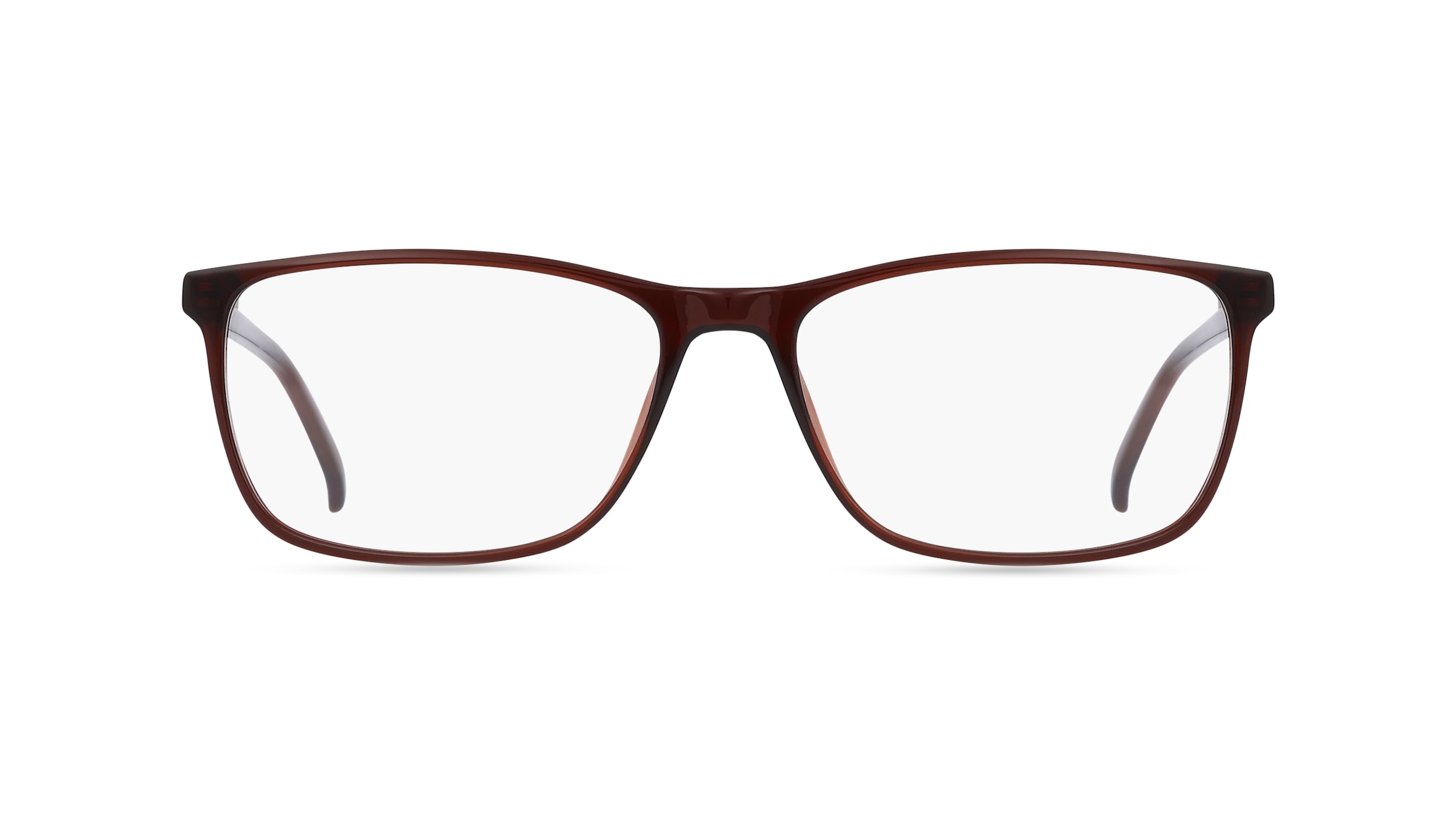 Fielmann ABC 063 CL Herren-Brille inkl. Gläser Vollrand Eckig Acetat-Gestell 56mm/17mm/145mm, braun