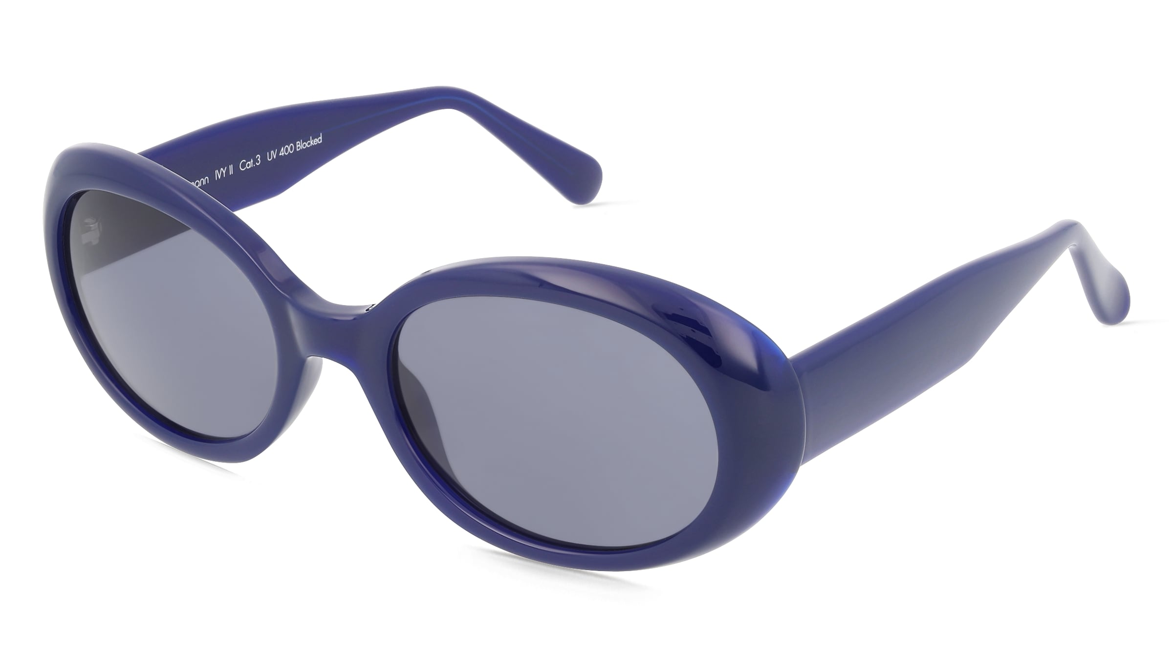 Fielmann MC 627 SUN FA IVY II Damen-Sonnenbrille Vollrand Oval Acetat Spritzguss-Gestell, Blau