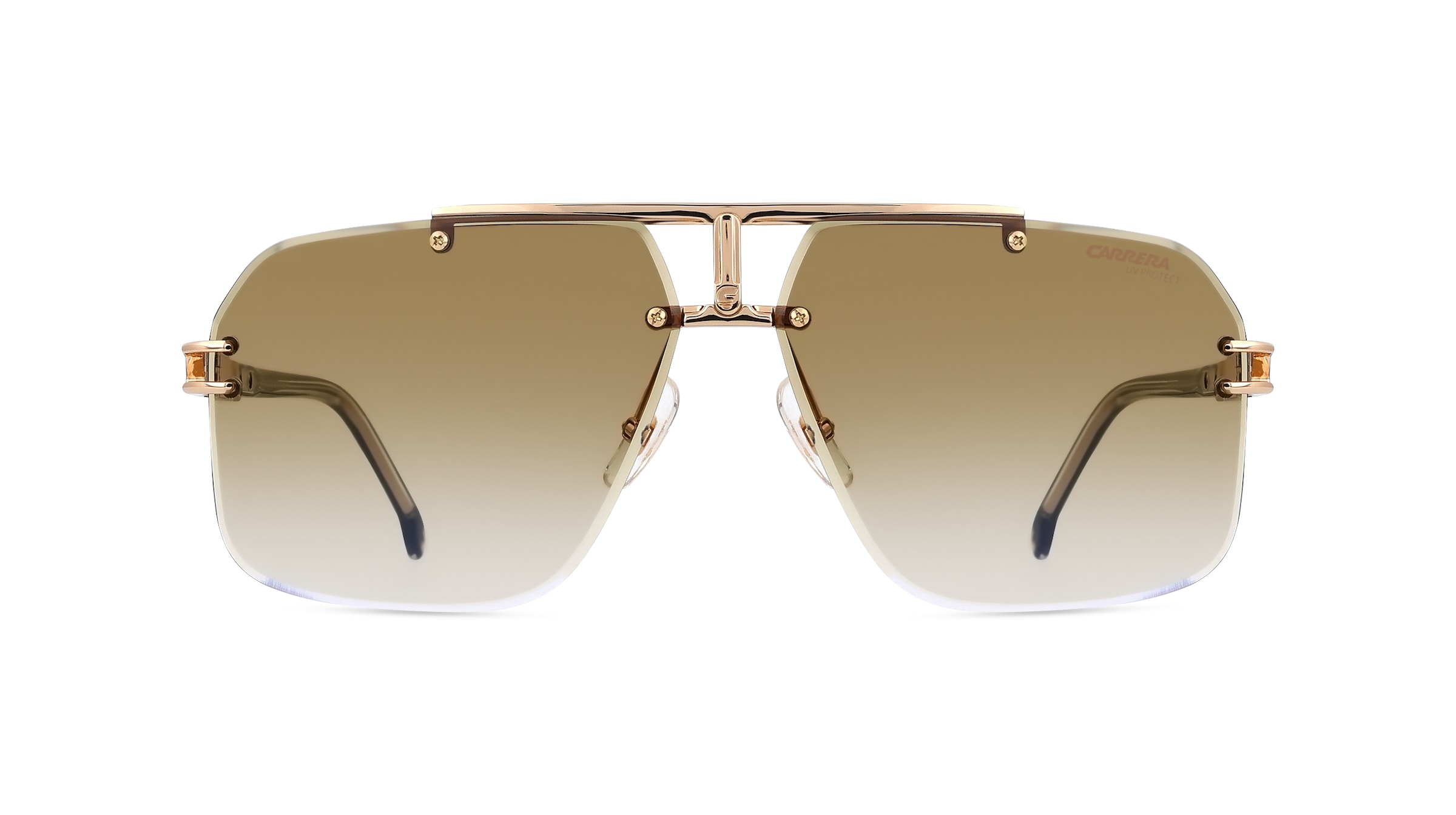 Carrera 1054/S Herren-Sonnenbrille Vollrand Pilot Metall-Gestell, gold