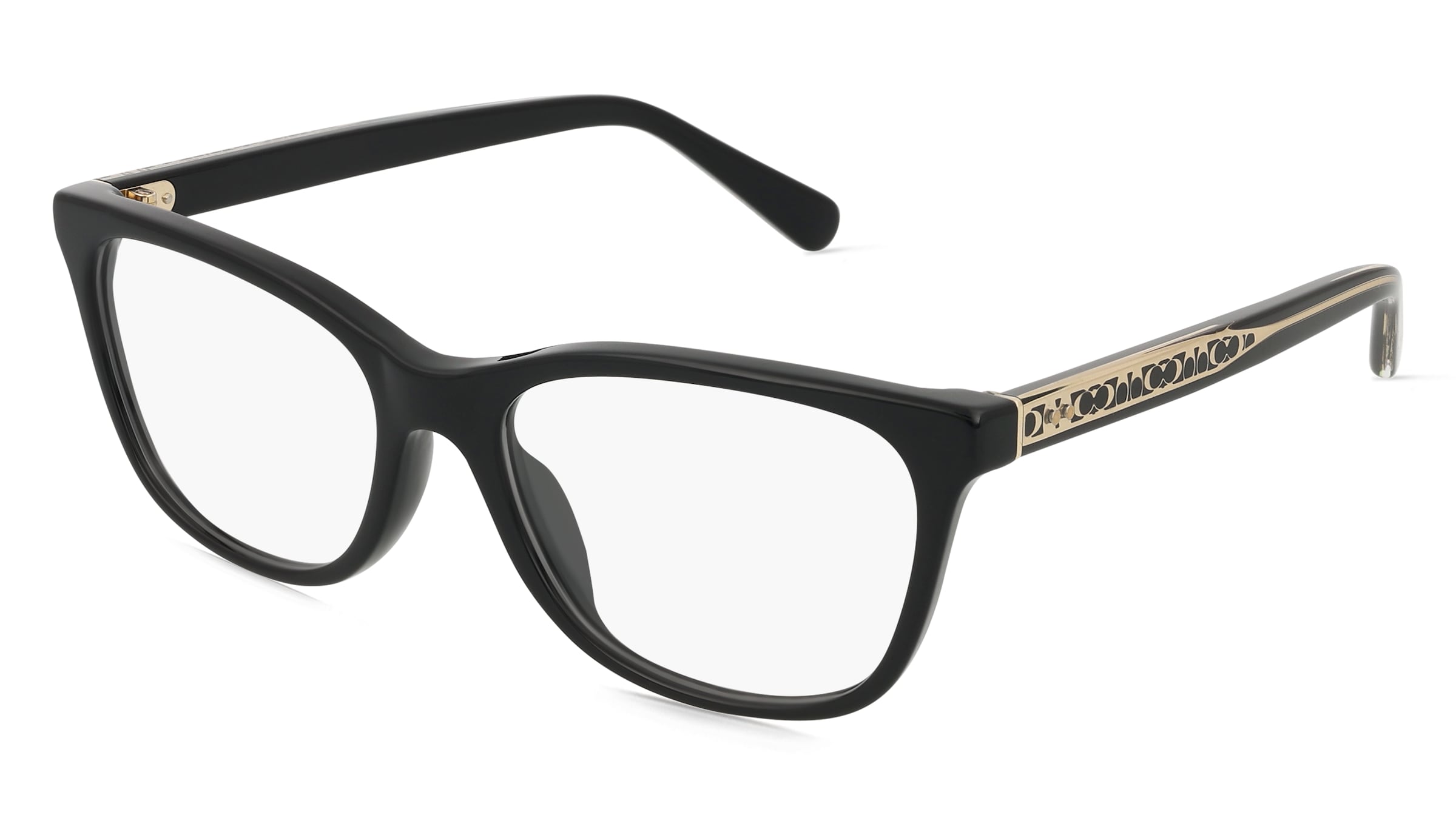 Coach 0HC6235U Damen-Brille inkl. Gläser Vollrand Quadratisch Acetat-Gestell 53/17/145, Schwarz