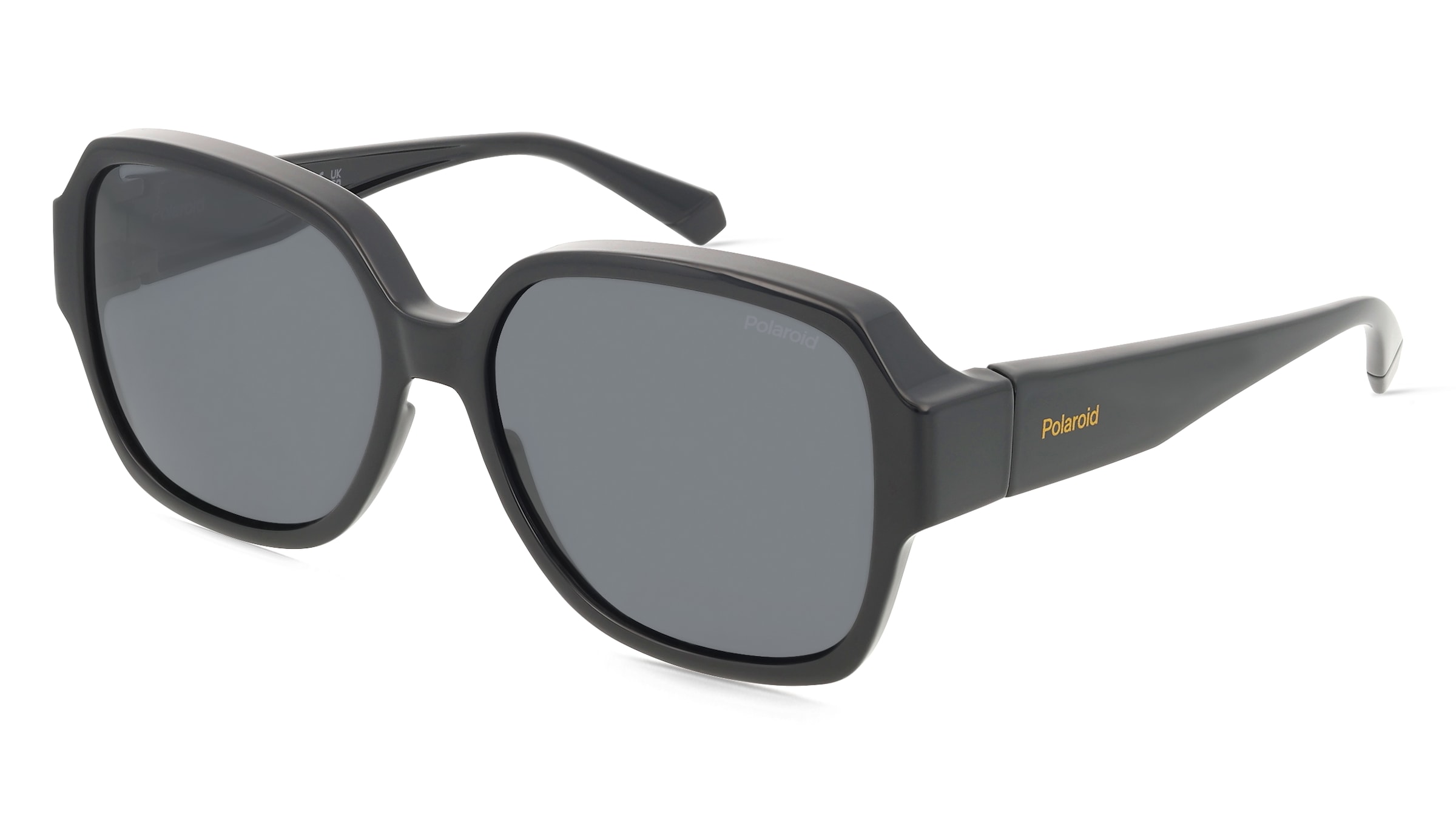 Polaroid Pld 9021/S Fitover Unisex-Sonnenbrille Vollrand Quadratisch Kunststoff-Gestell, Schwarz