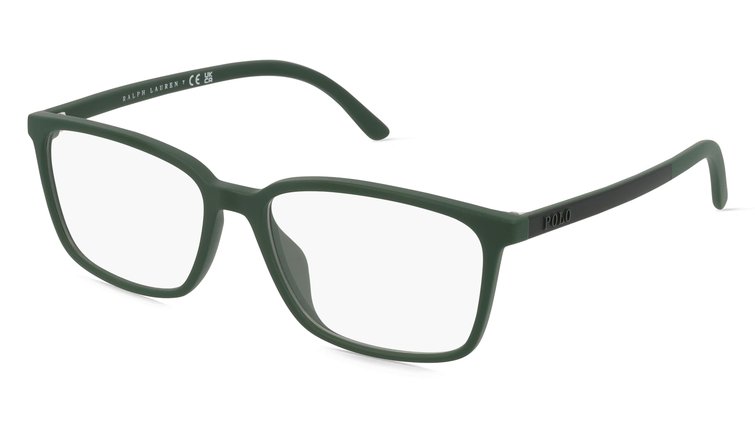 Polo Ralph Lauren PH2250U Herren-Brille inkl. Gläser Vollrand Quadratisch Acetat-Gestell 56/16/145, Grün