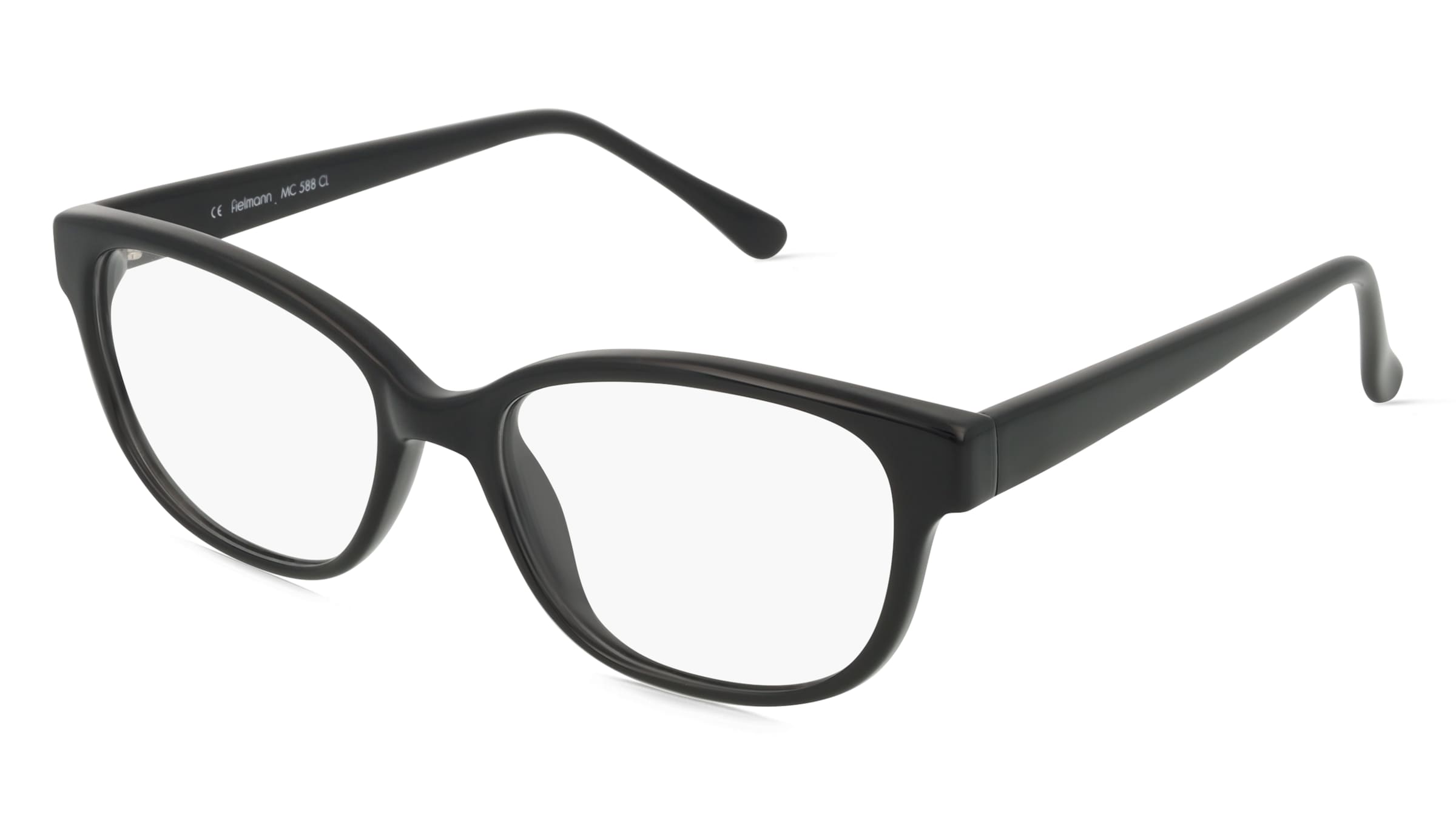 Fielmann MC 588 CL Damen-Brille inkl. Gläser Vollrand Oval Propionat-Gestell 52mm/16mm/135mm, schwarz