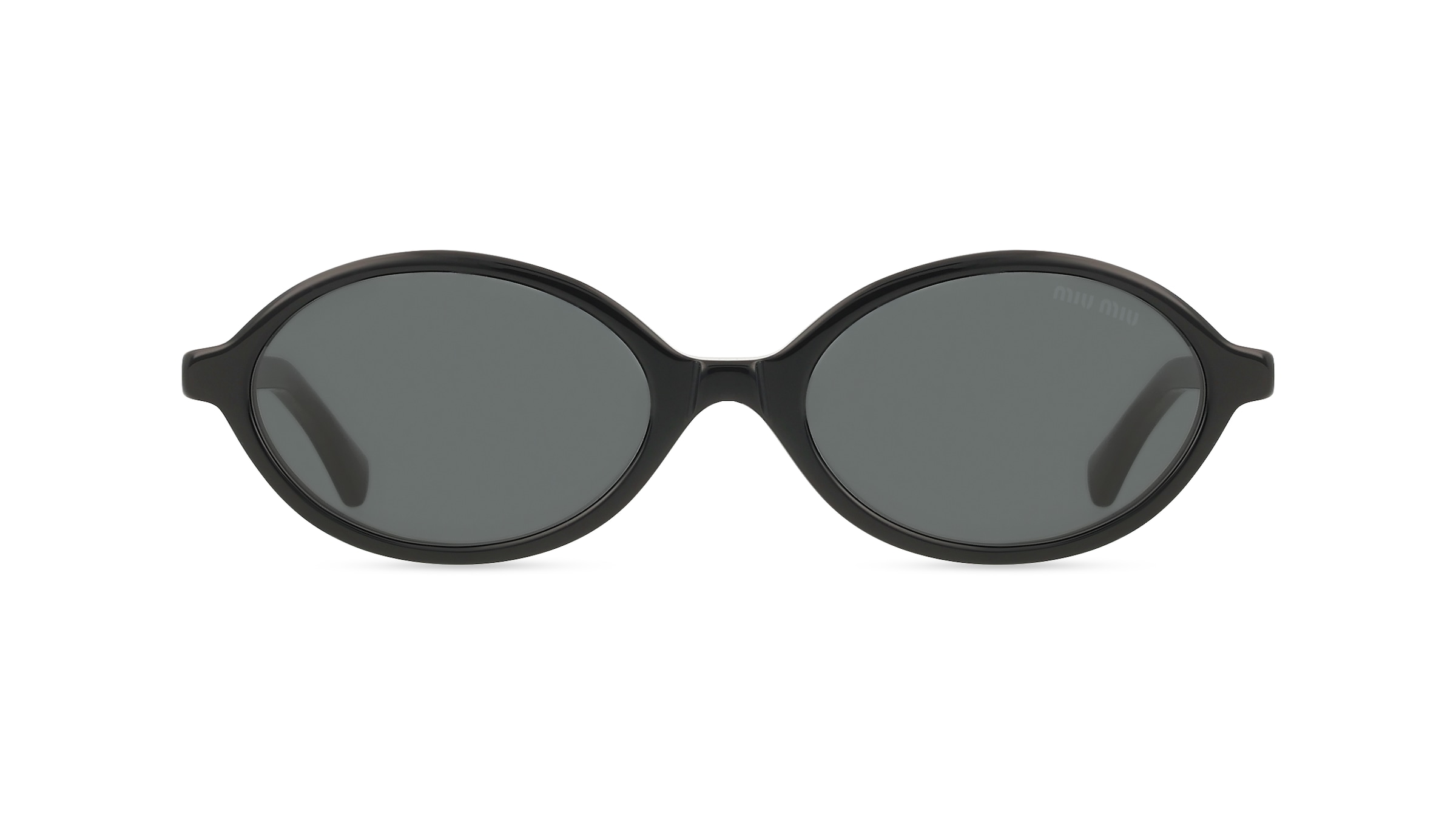 Miu Miu MU04ZS Damen-Sonnenbrille Vollrand Oval Acetat-Gestell, schwarz