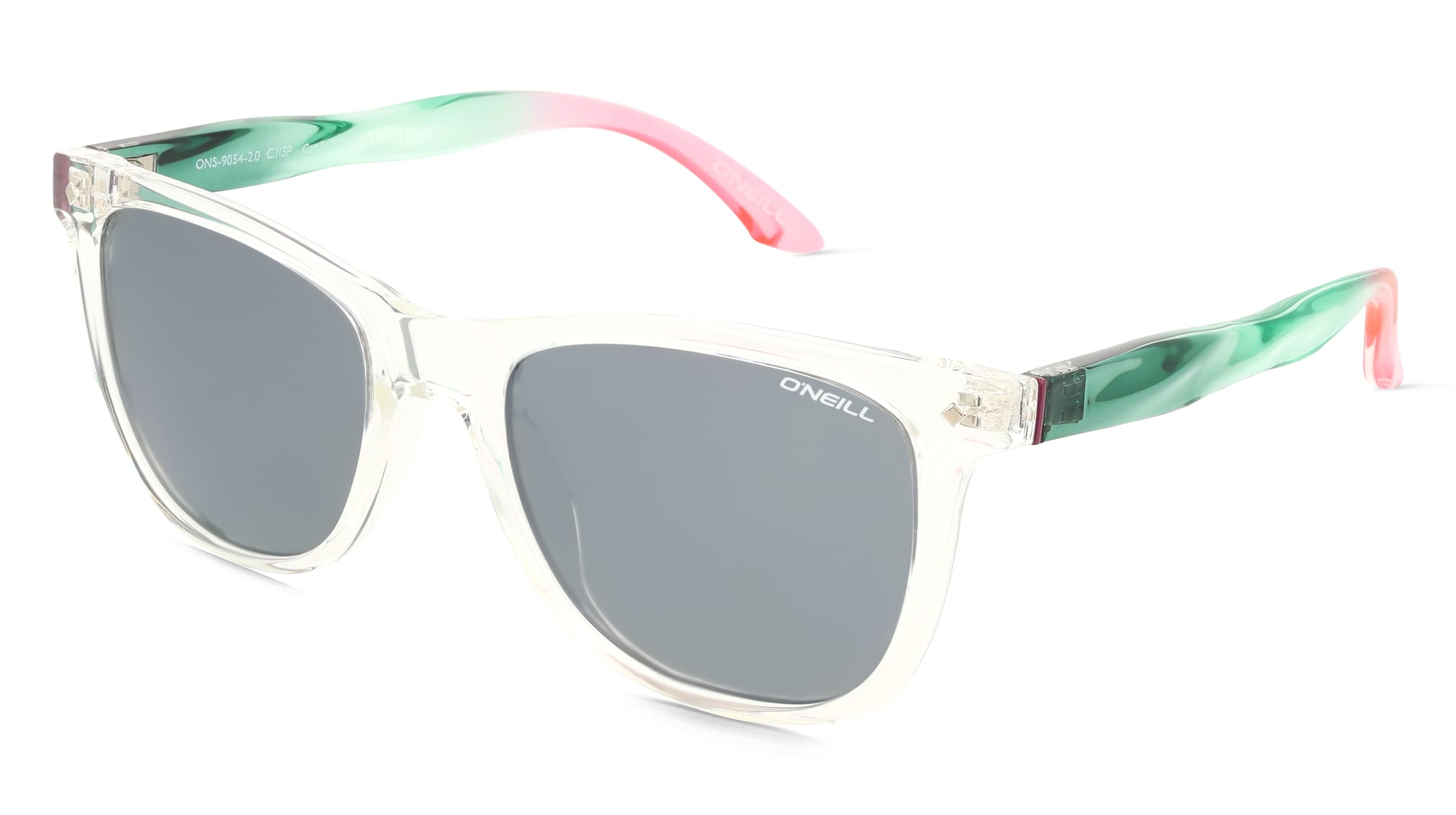 O’Neill ON9054 2.0 Unisex-Sonnenbrille Vollrand Quadratisch Kunststoff-Gestell, Transparent