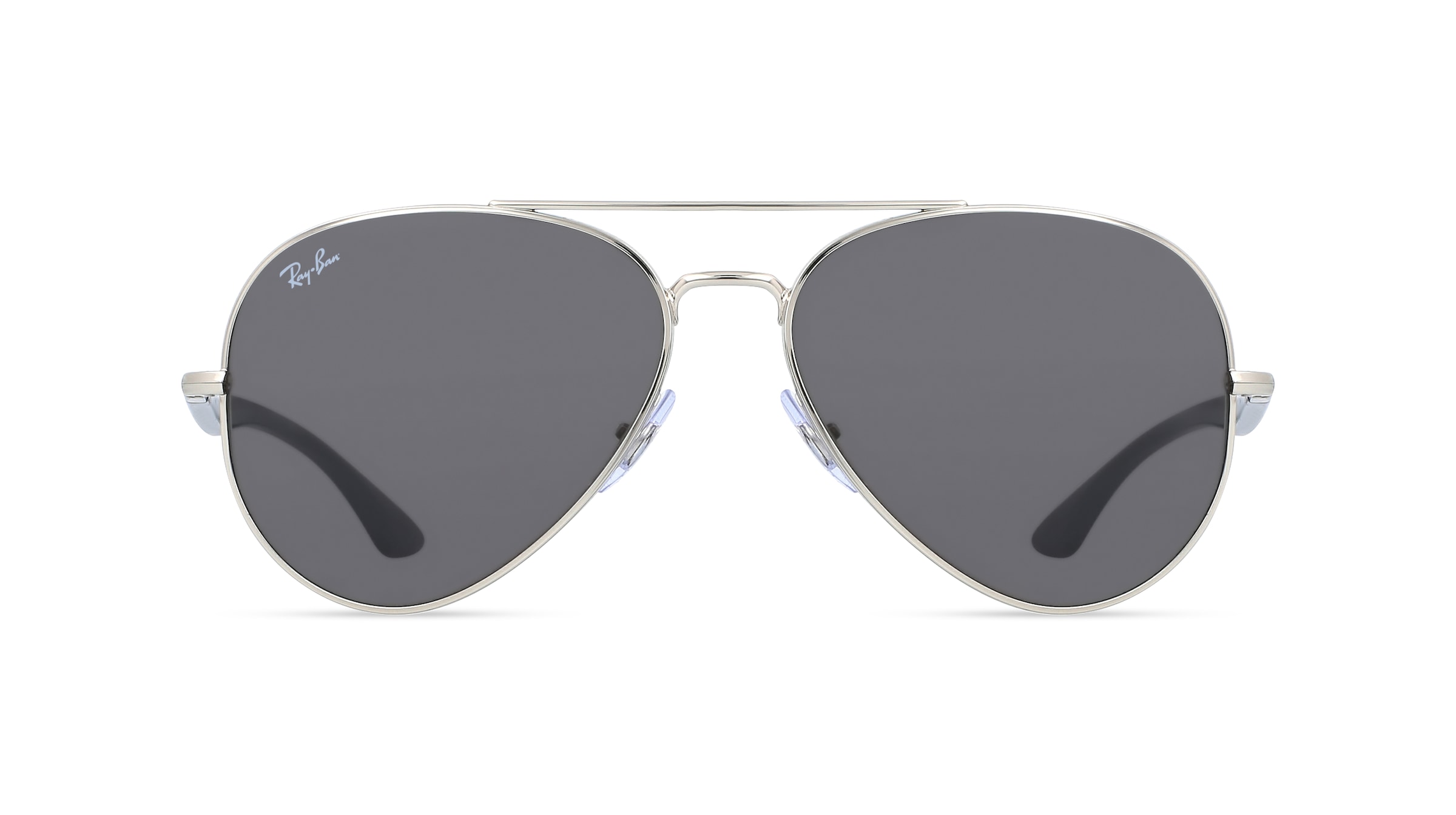 Ray-Ban RB 3675 Unisex-Sonnenbrille Vollrand Pilot Metall-Gestell, silber