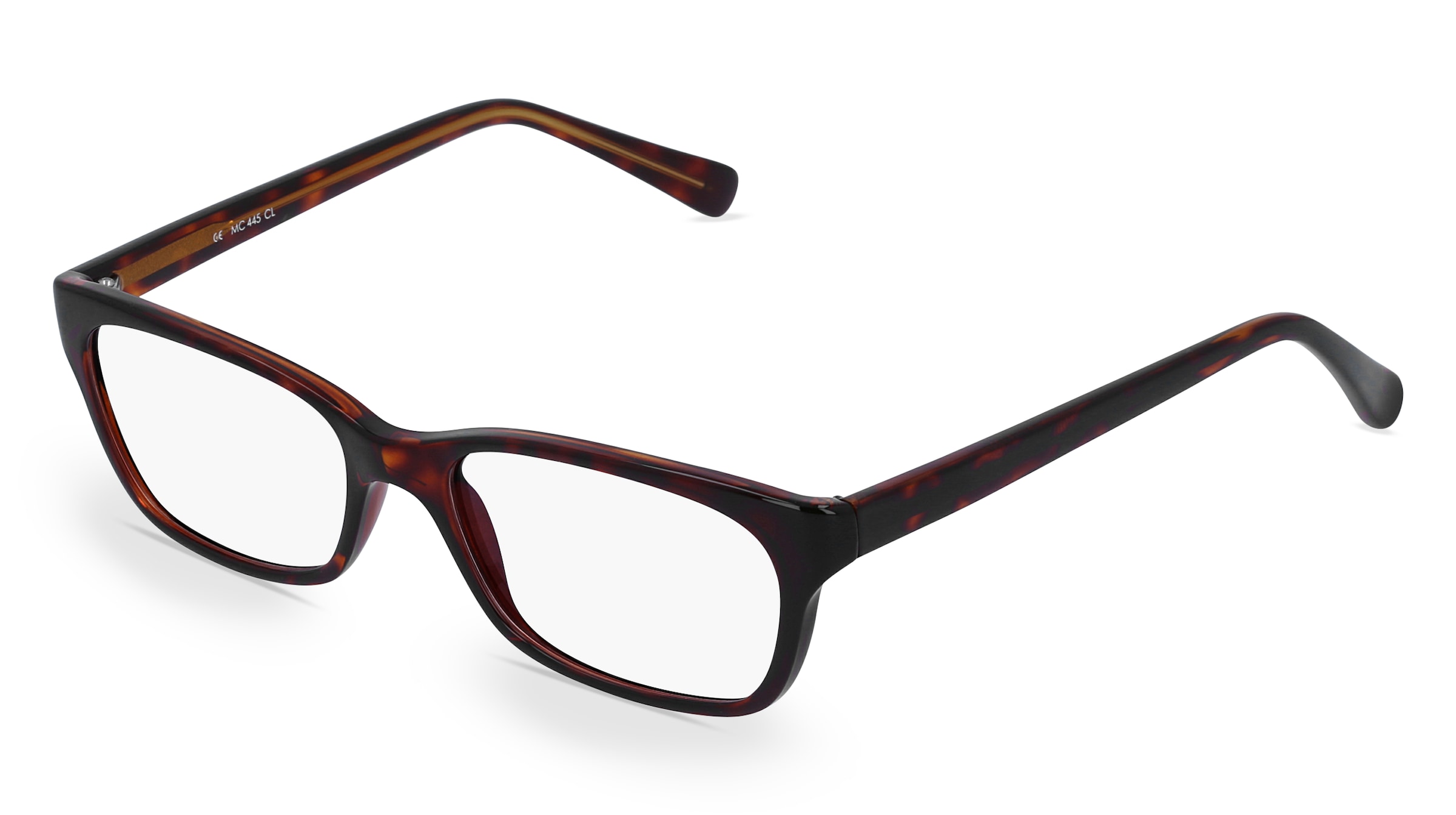 Fielmann MC 445 CL Damen-Brille inkl. Gläser Vollrand Quadratisch Propionat-Gestell 51/16/135, Havanna