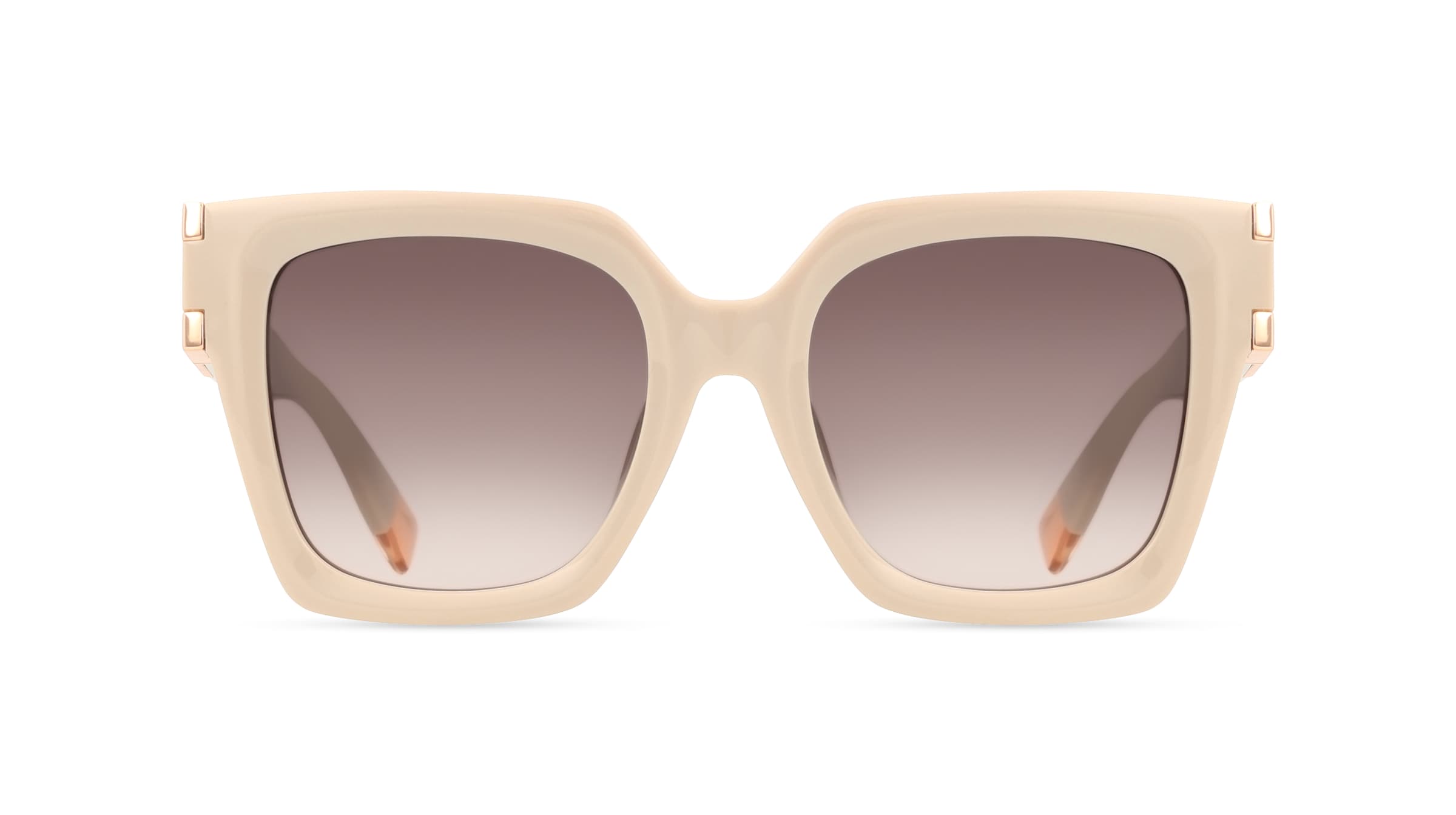 Furla SFU878 Damen-Sonnenbrille Vollrand Quadratisch Kunststoff-Gestell, gelb