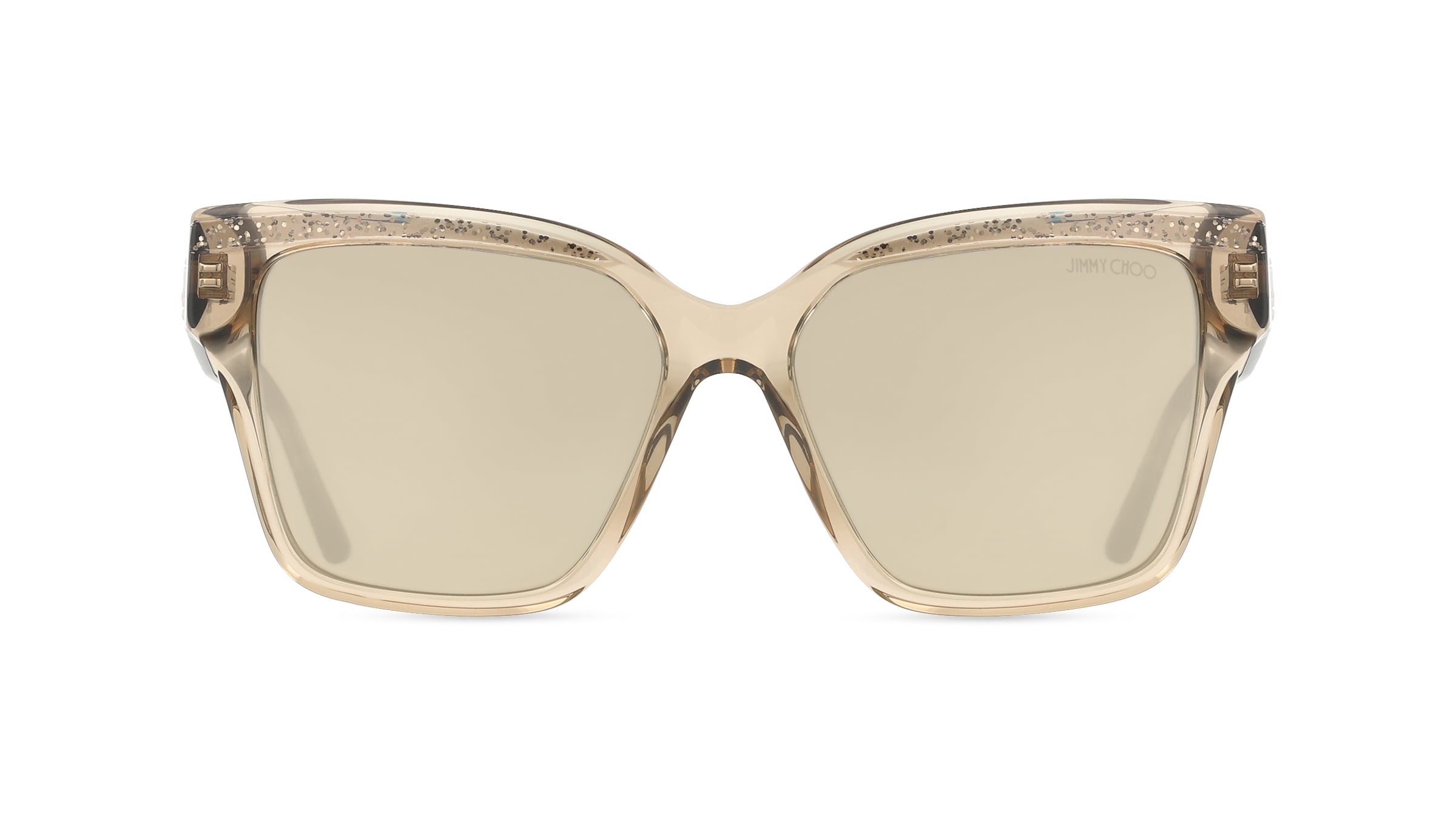 Jimmy Choo JC5003 Damen-Sonnenbrille Vollrand Eckig Acetat-Gestell, braun