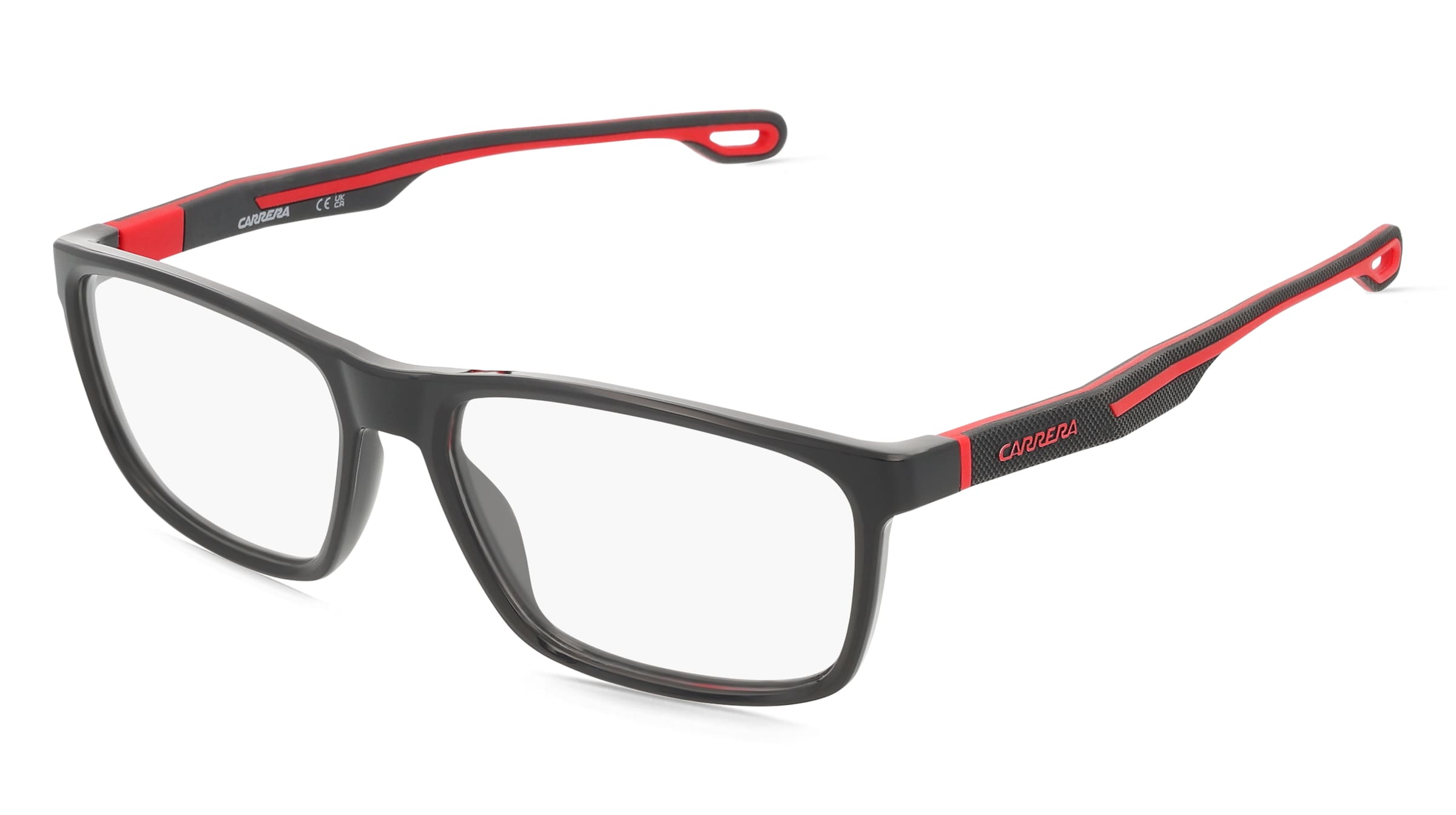 Carrera 4416 Herren-Brille inkl. Gläser Vollrand Eckig Kunststoff-Gestell 55/16/145, Schwarz