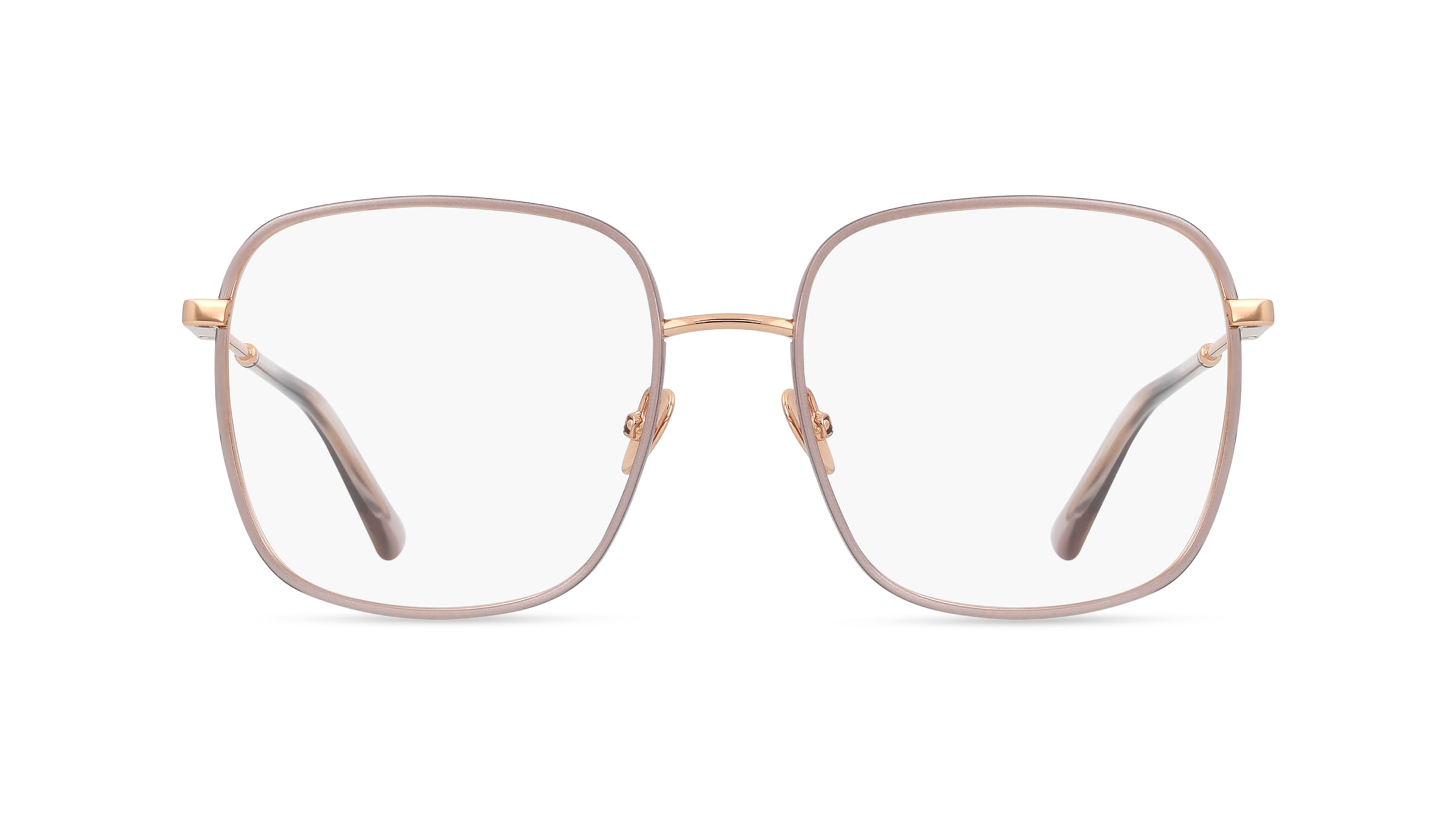 Nina Ricci VNR427 Damen-Brille inkl. Gläser Vollrand Quadratisch Metall-Gestell 54/18/135, gold