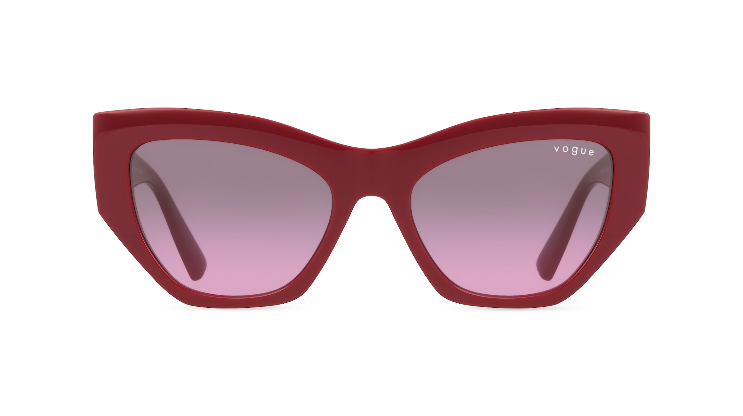 Vogue VO5607S Damen-Sonnenbrille Vollrand Quadratisch Kunststoff-Gestell, rot