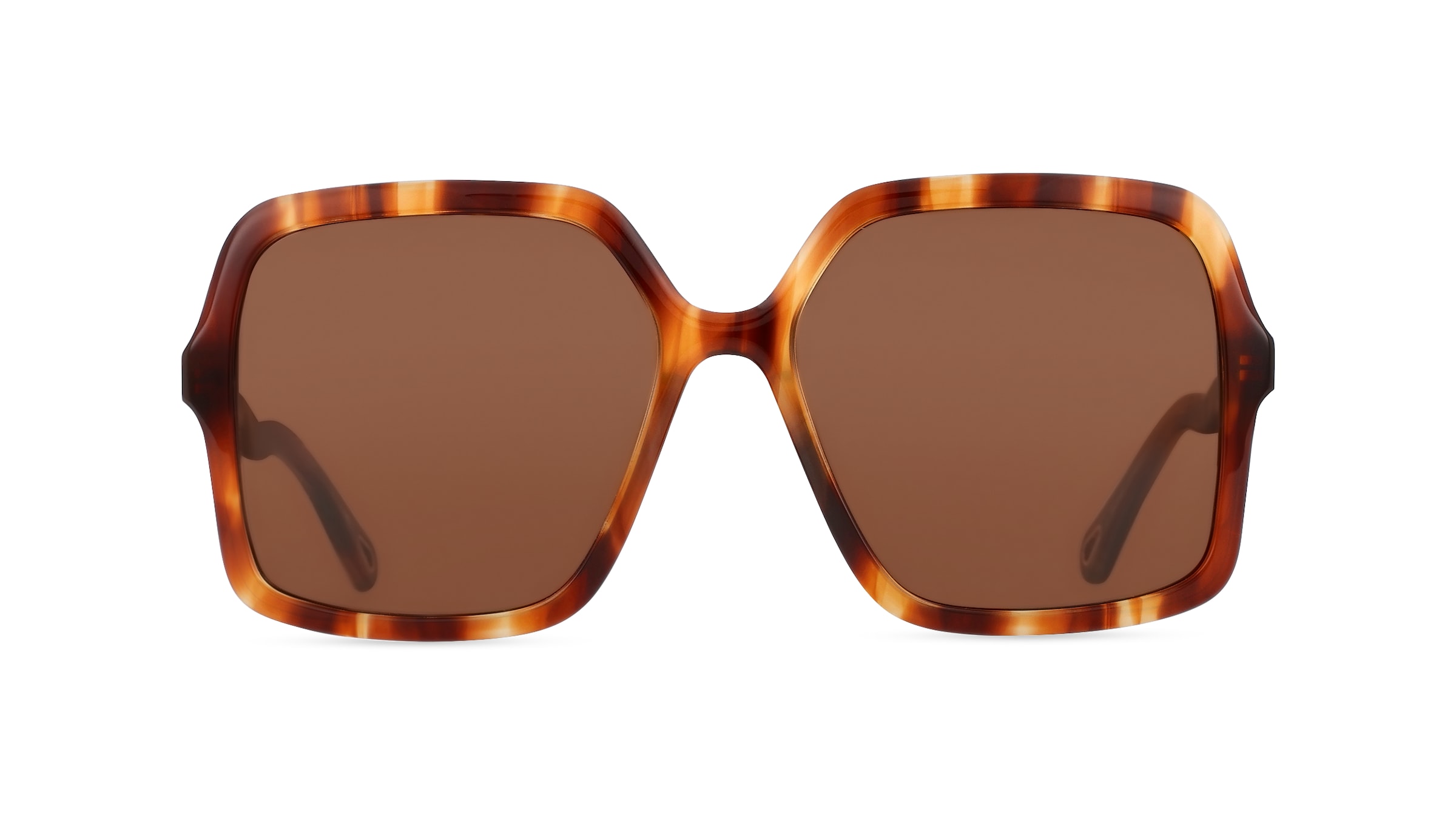 Chloé CH0086S Damen-Sonnenbrille Vollrand Eckig Bio-Acetat-Gestell, braun