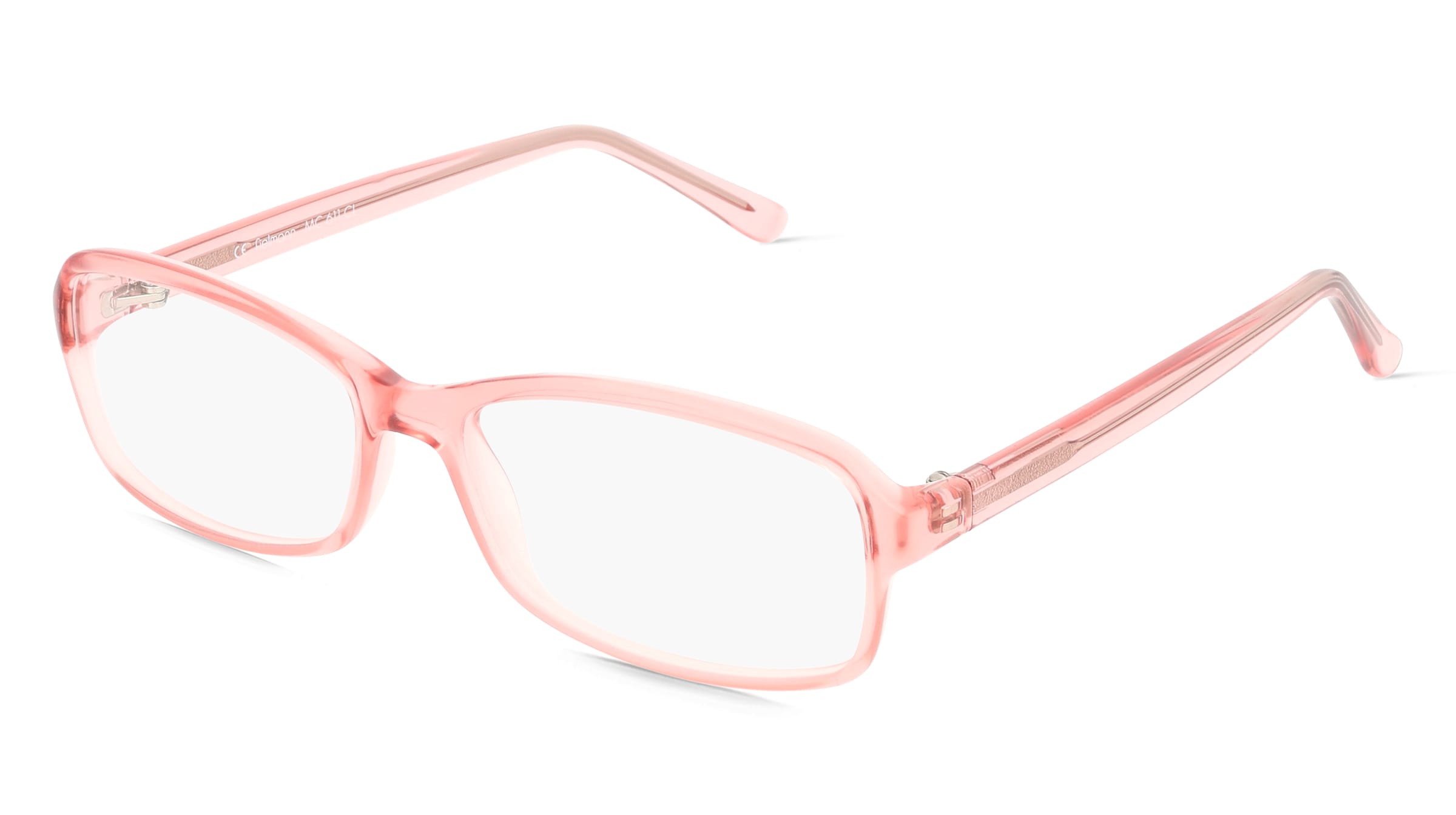Fielmann MC 611 CL Damen-Brille inkl. Gläser Vollrand Quadratisch Propionat-Gestell 52/15/130, Pink